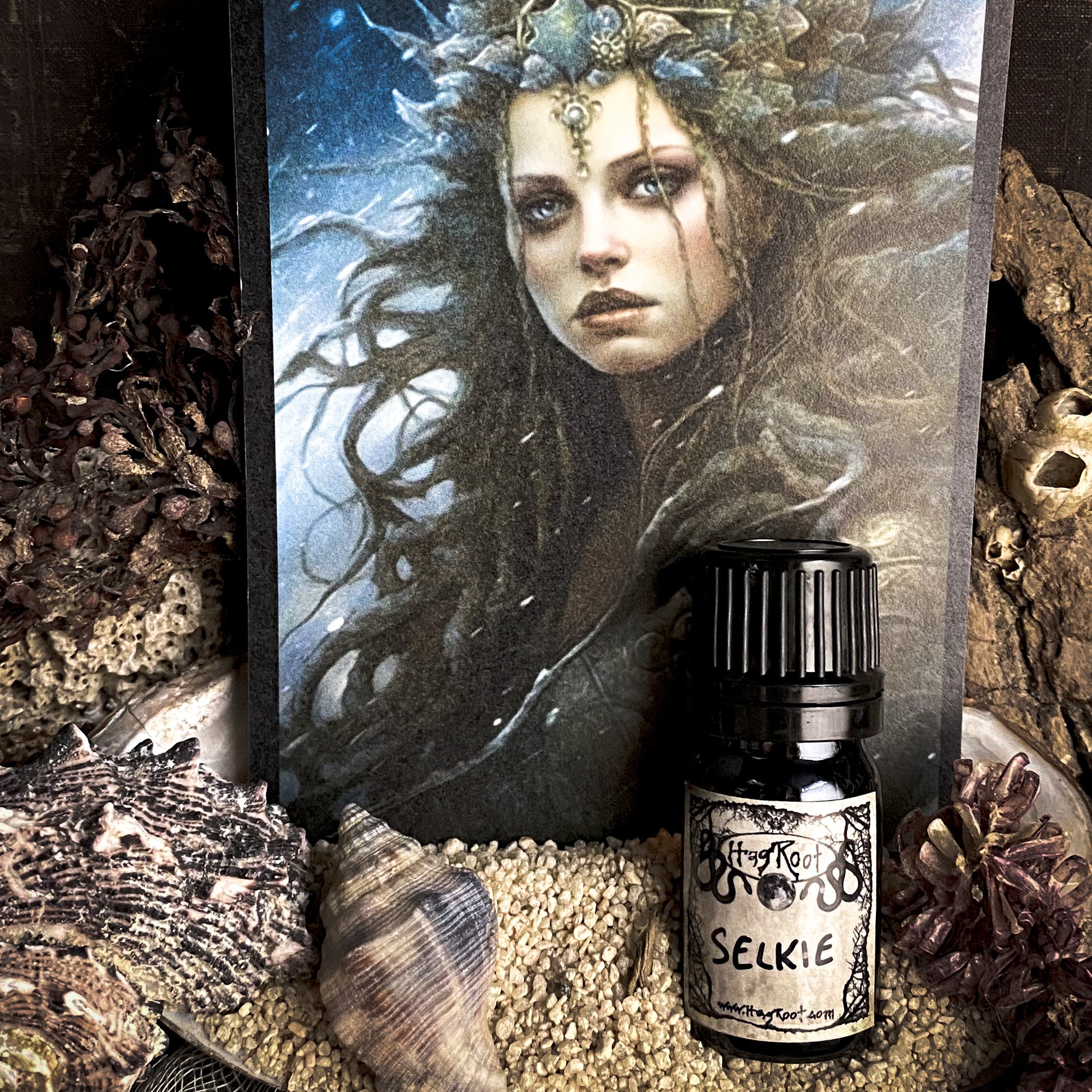 SELKIE-(Jasmine, Cyclamen, Cedar, Driftwood, Musk, Sea Salt)-Perfume, Cologne, Anointing, Ritual Oil