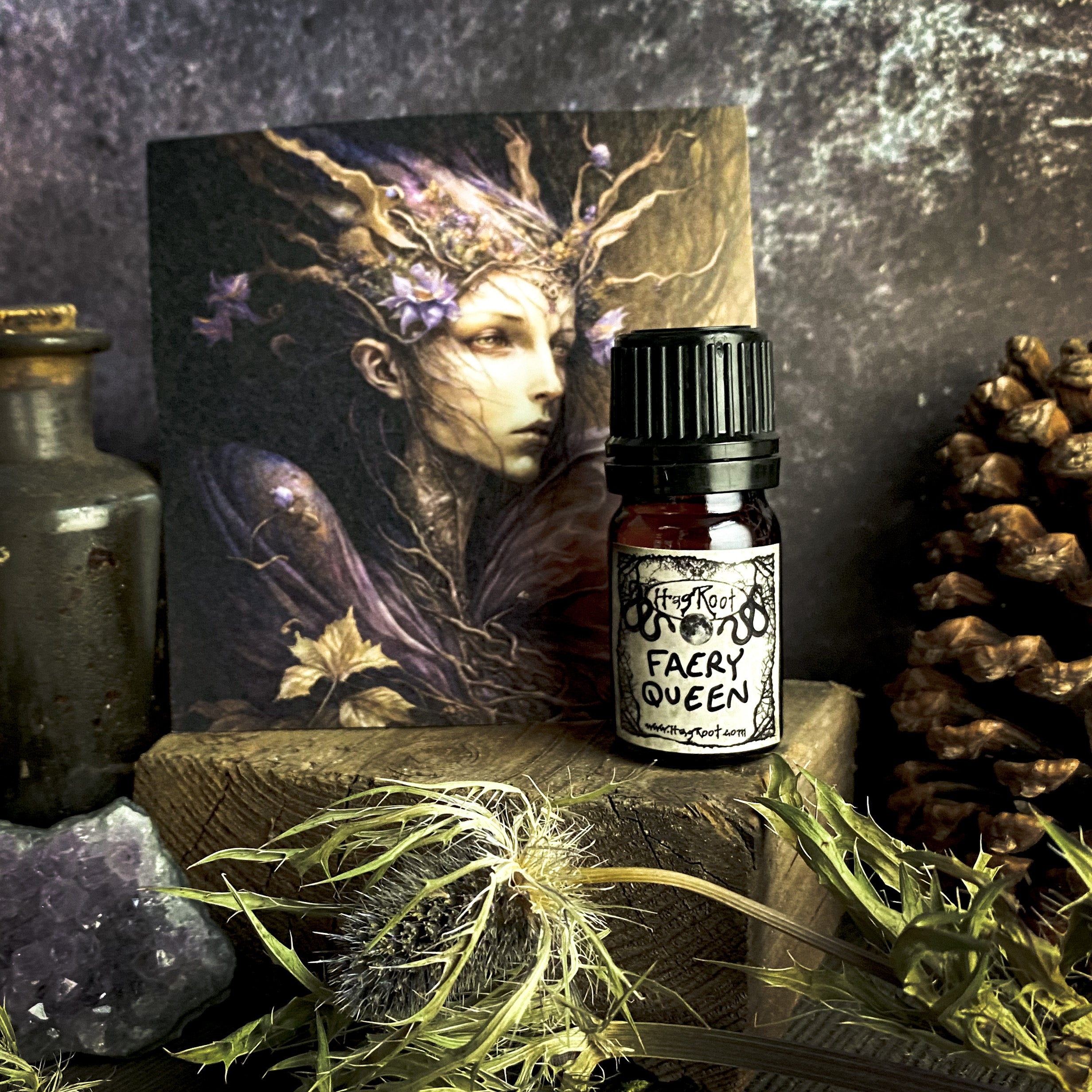 FAERY QUEEN-(Raspberry, Oak, Honeysuckle, Magnolia, Patchouli, Moss, Vanilla, Orchid, Vetiver)-Perfume, Cologne, Anointing, Ritual Oil