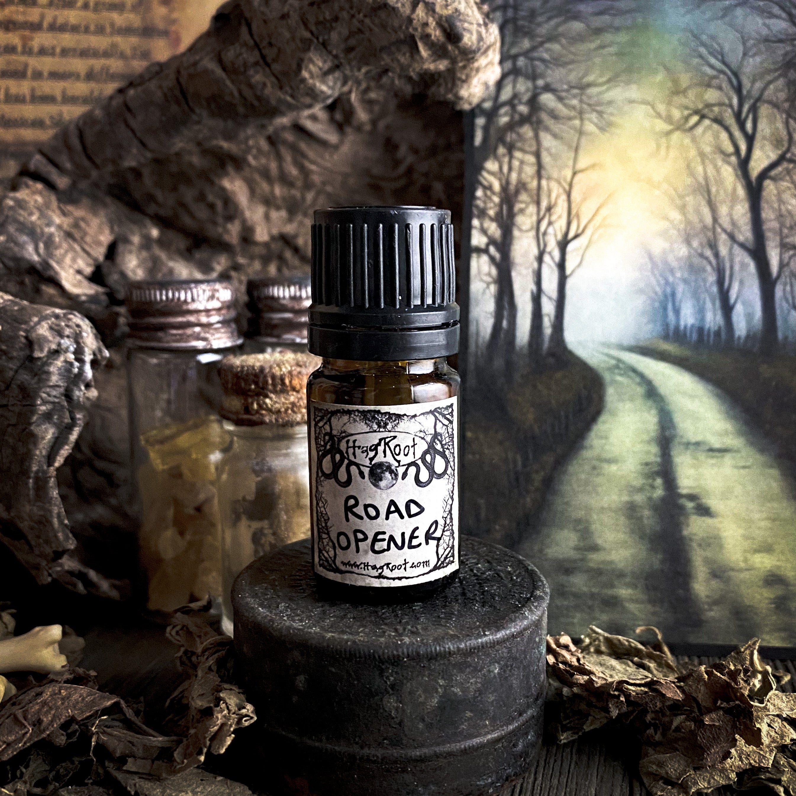 ROAD OPENER-(Copaiba Wood, Cedar, Black Pepper, Birch, Sandalwood, Rum, Tobacco)-Perfume, Cologne, Anointing, Ritual Oil