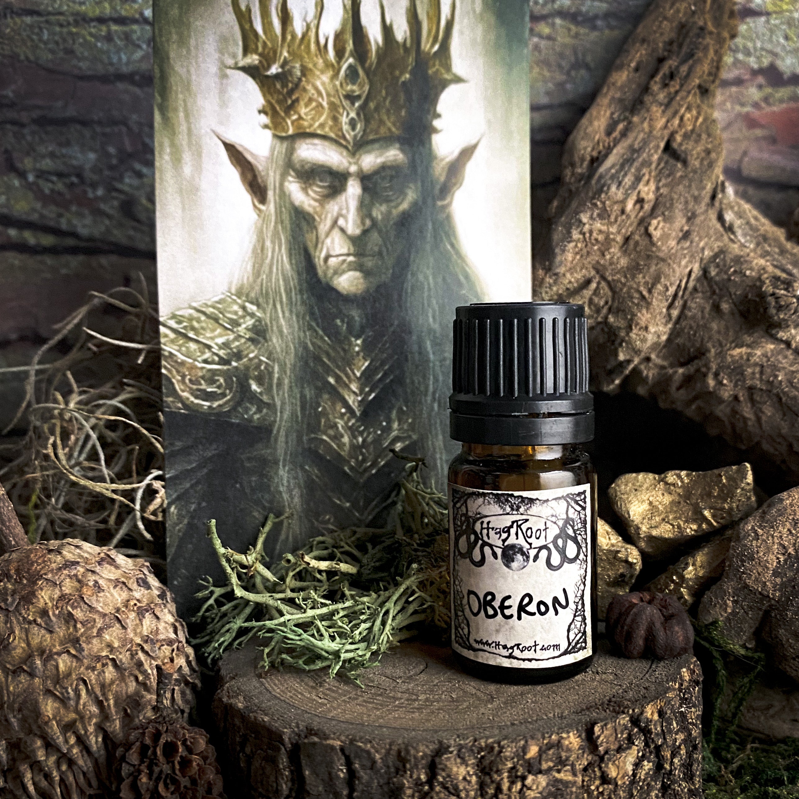 OBERON-(Smoked Woods, Patchouli, Sweet Offerings)-Perfume, Cologne, Anointing, Ritual Oil