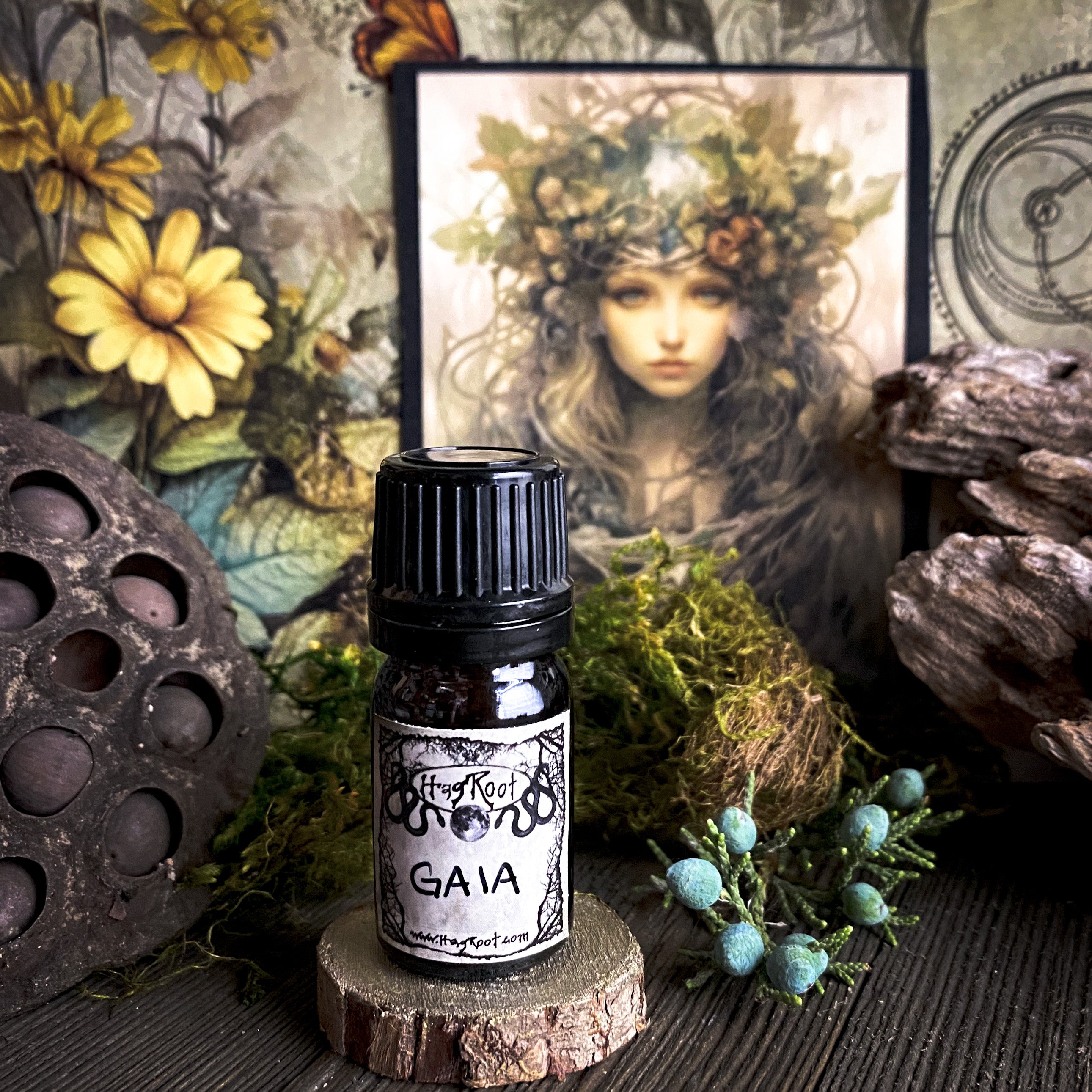 GAIA-(Pettigrain, Cypress, Patchouli, Teakwood, Vetiver)-Perfume, Cologne, Anointing, Ritual Oil
