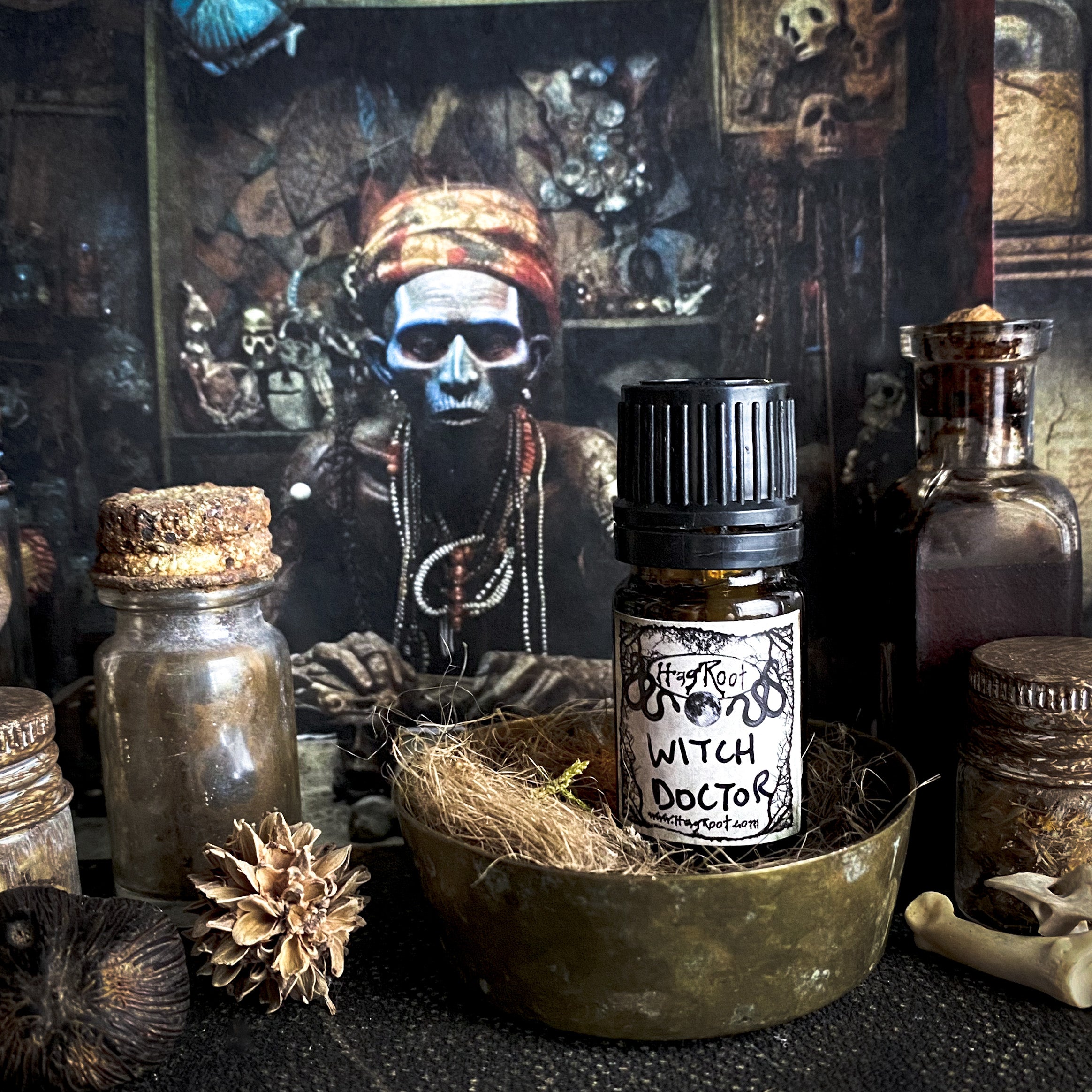 WITCH DOCTOR-(Balsam Fir, Sage, Eucalyptus, Palmarosa, Ylang Ylang, Sandalwood, Black Pepper)-Perfume, Cologne, Anointing, Ritual Oil