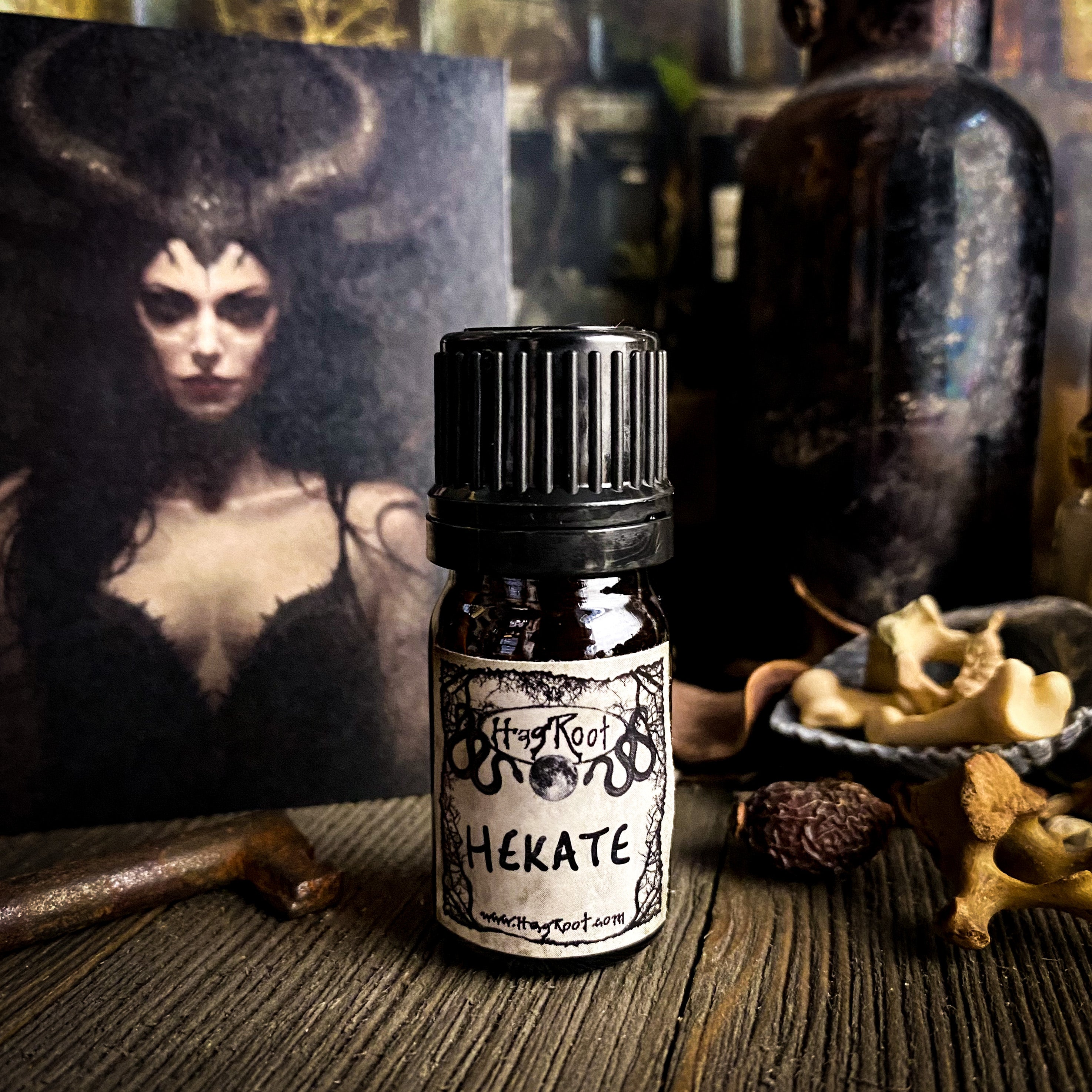 HEKATE-(Rose, Vanilla, Amber, Cinnamon, Frankincense)-2021 Edition-Perfume, Cologne, Anointing, Ritual Oil