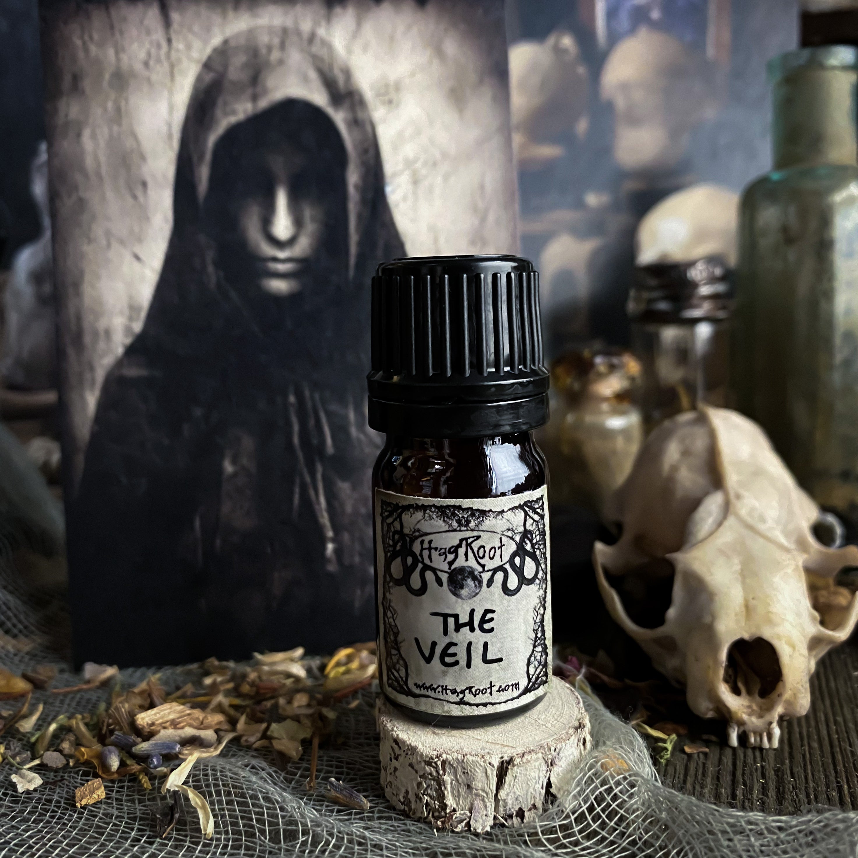 THE VEIL-(Ginger, Vanilla, Birch Tar, Cocoa, Tobacco, Leather, Allspice, Musk, Copaiba, Magnolia, Fig)-Perfume, Cologne, Anointing, Ritual Oil