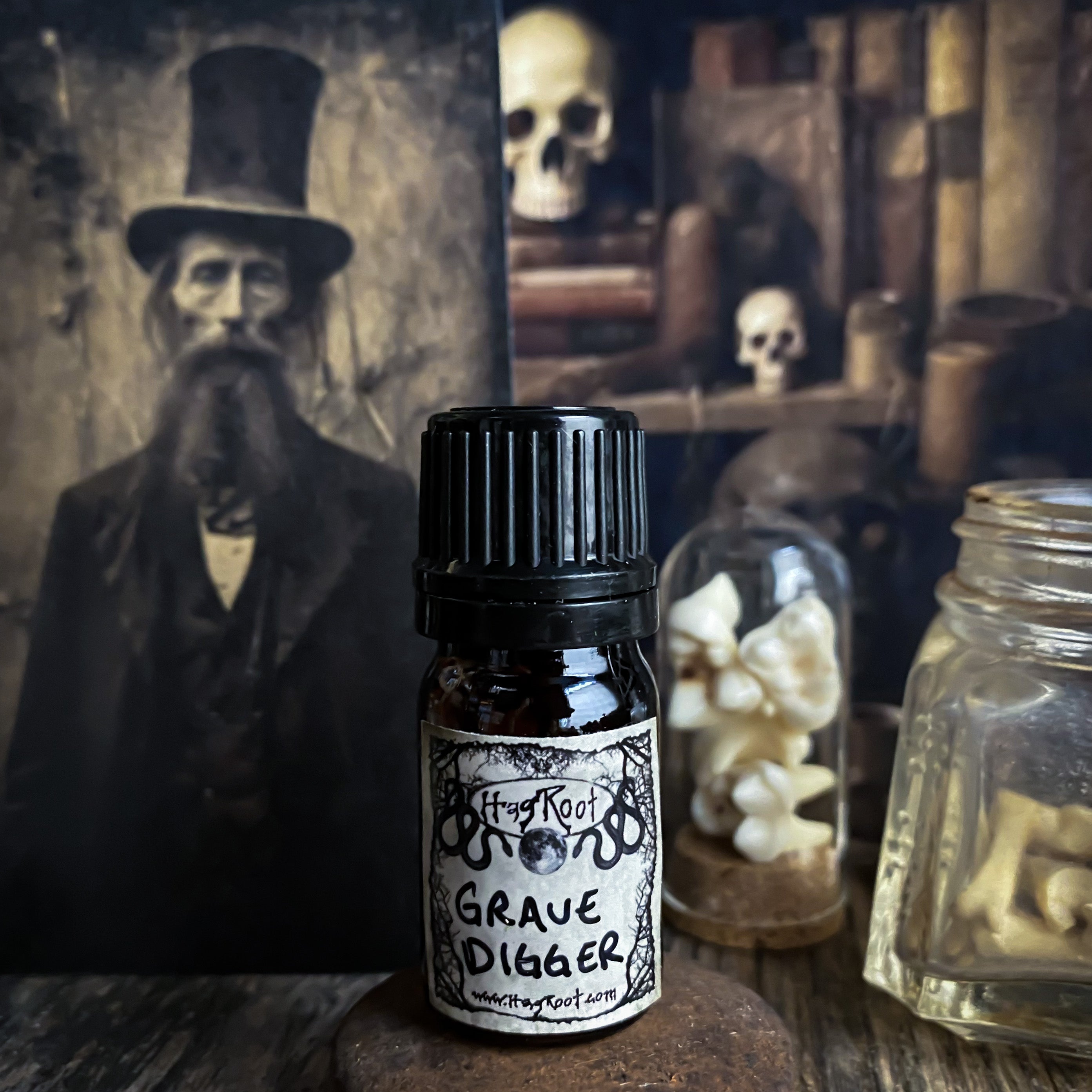 GRAVE DIGGER-(Cedar, Leather, Pine, Amber, Tonka Bean, Freshly Dug Earth)-Perfume, Cologne, Anointing, Ritual Oil