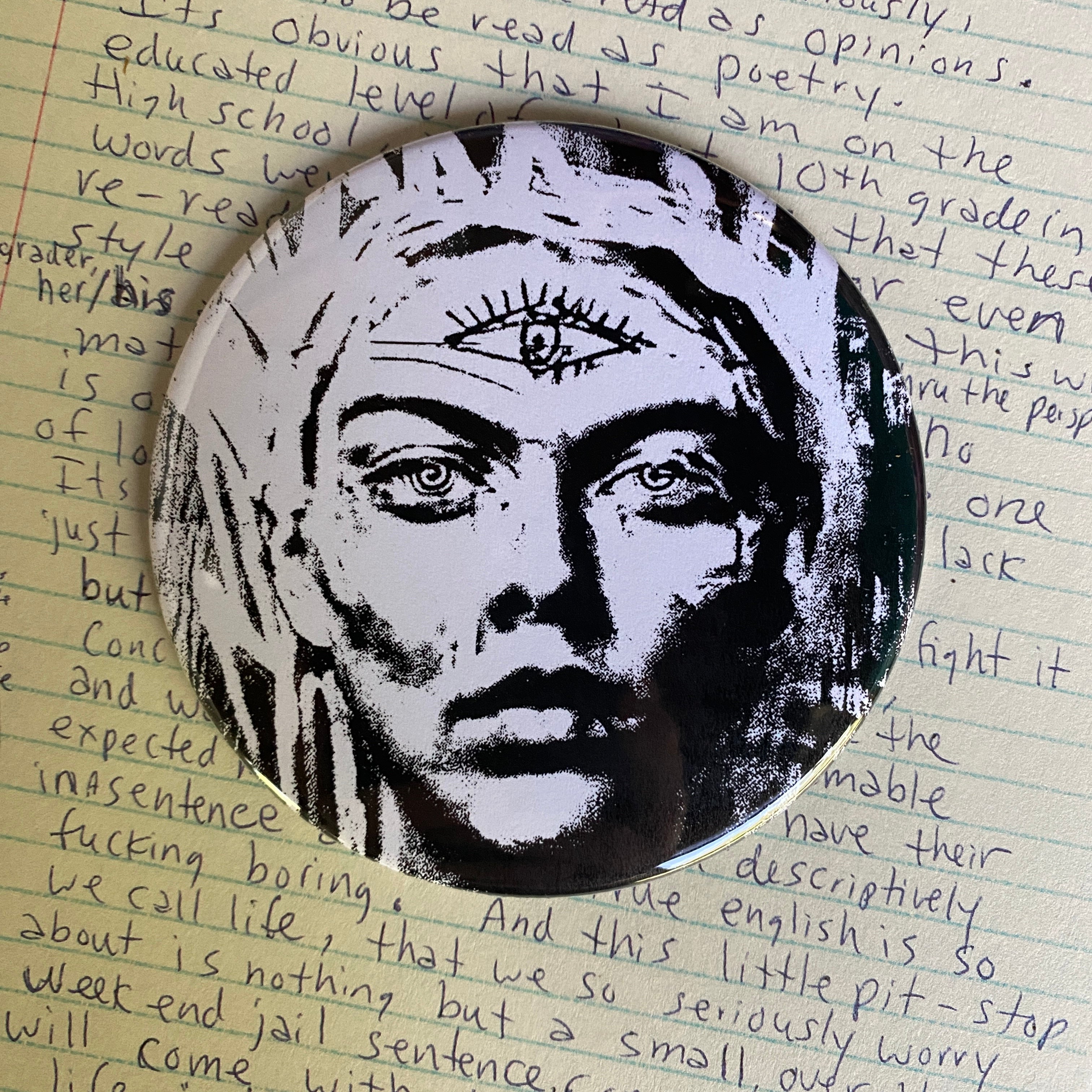 ENLIGHTENMENT - Hand Pressed Pocket Mirror