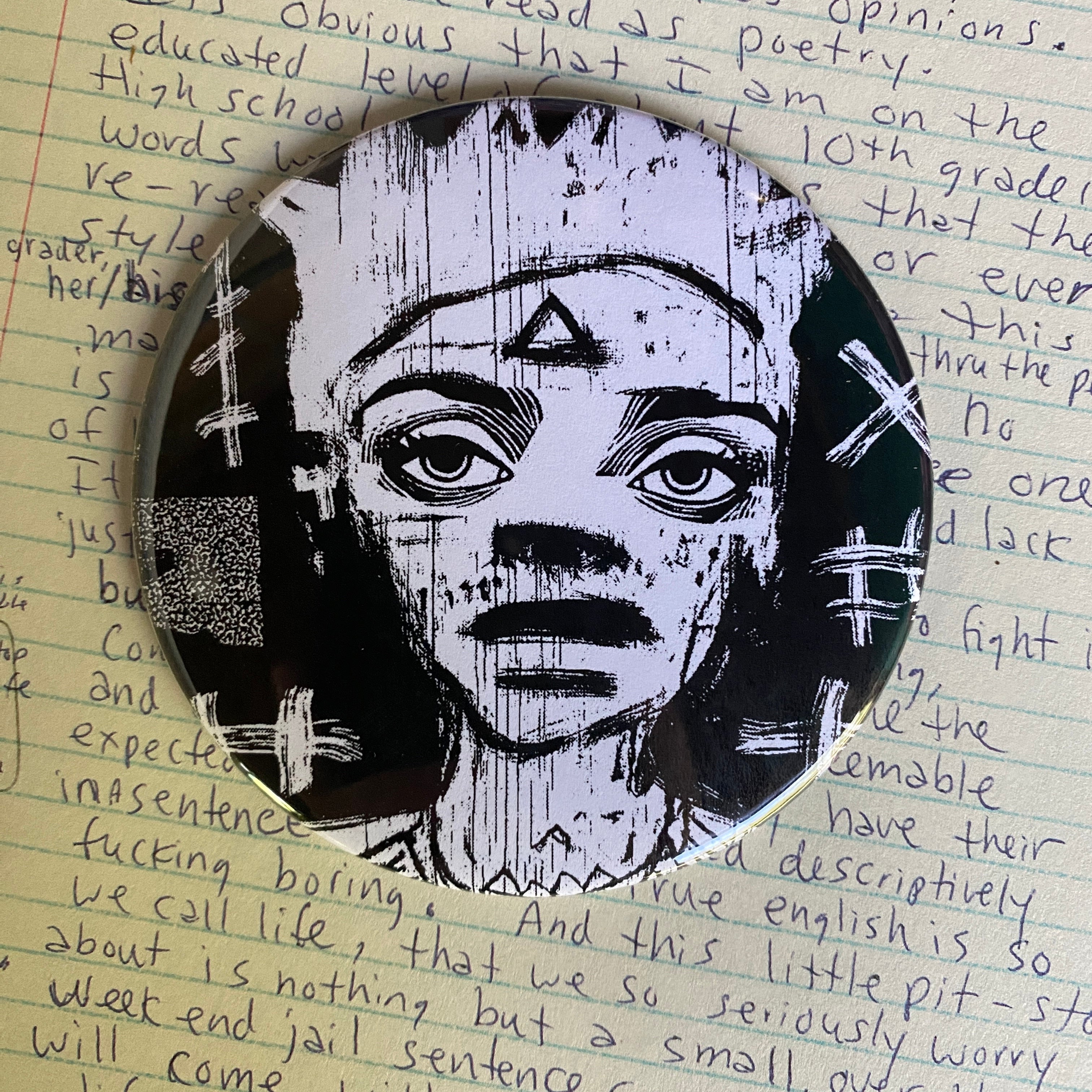 OUTSIDER - Hand Pressed Pocket Mirror
