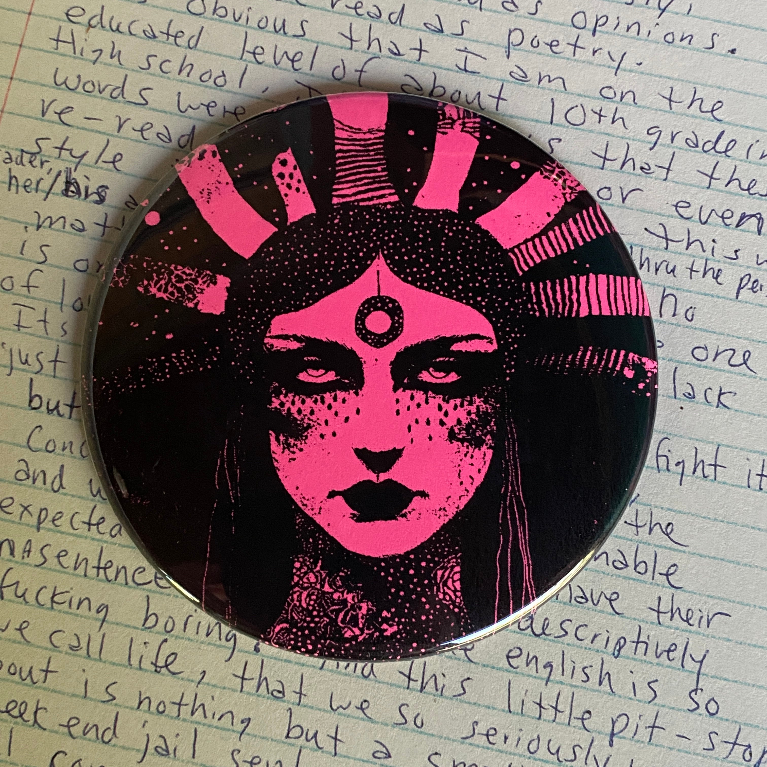 SOLITARY - Hand Pressed Pocket Mirror