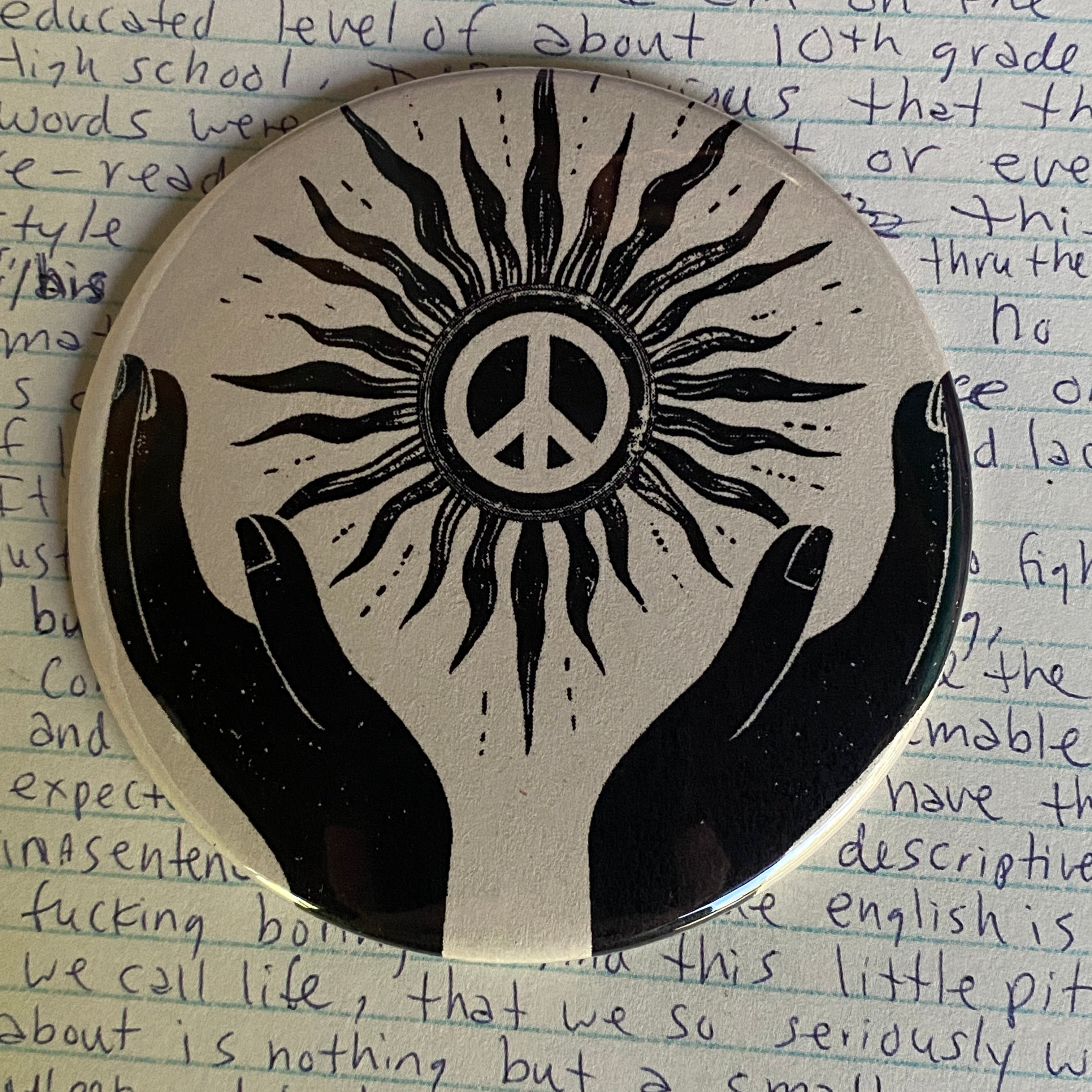 CHOOSE PEACE - Hand Pressed Pocket Mirror