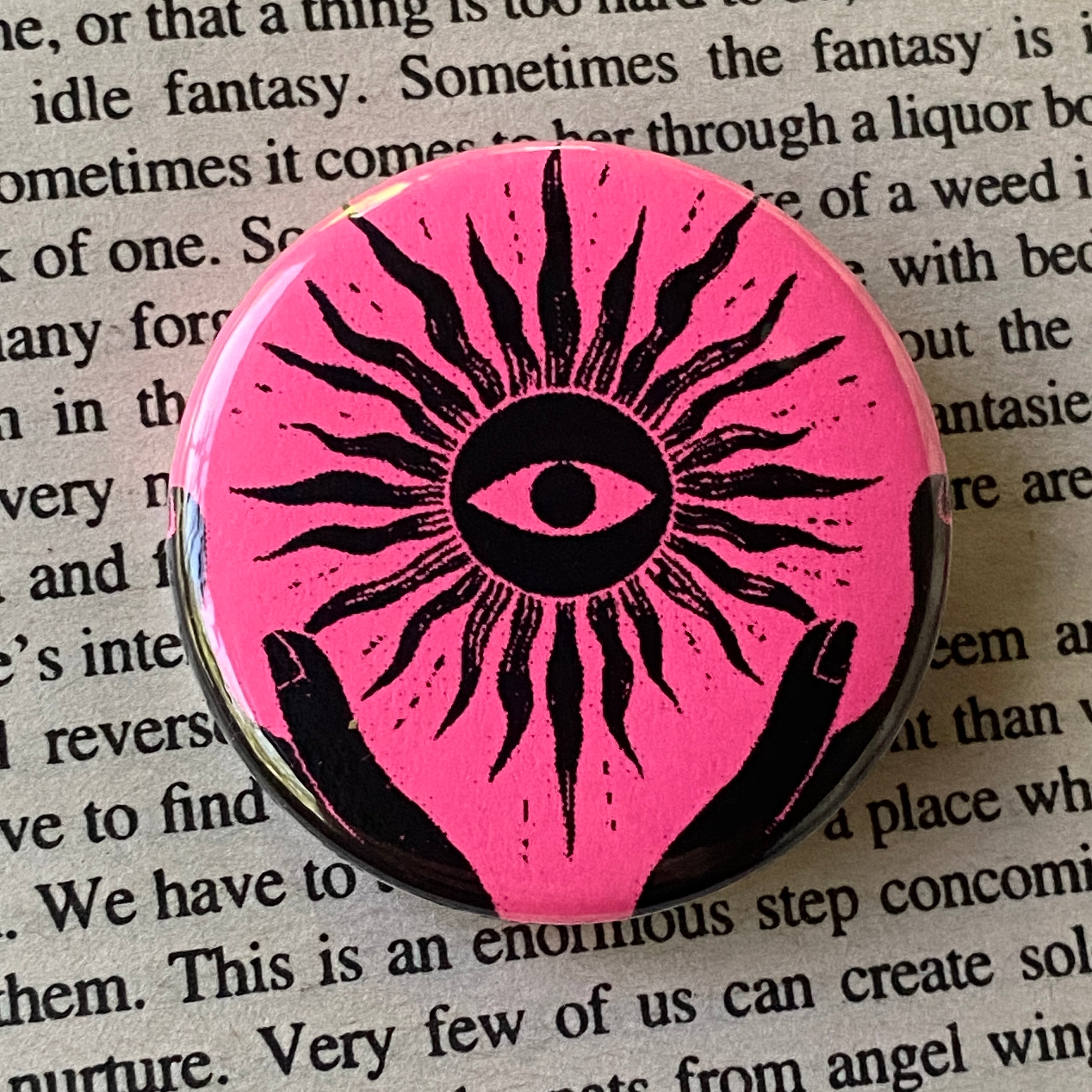 Clarity - Hand Pressed Button/Pin - 1.5"