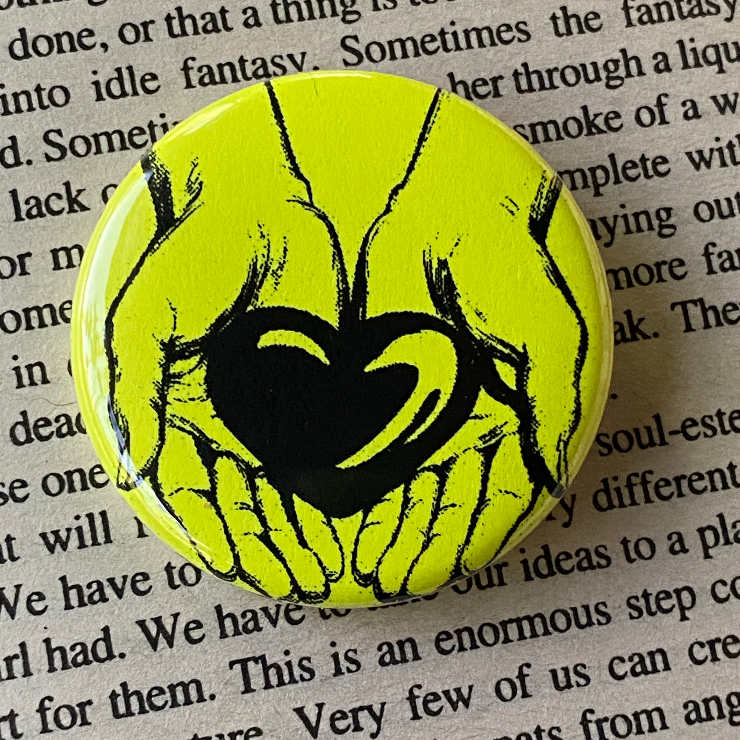 Fragile - Hand Pressed Button/Pin - 1.5"