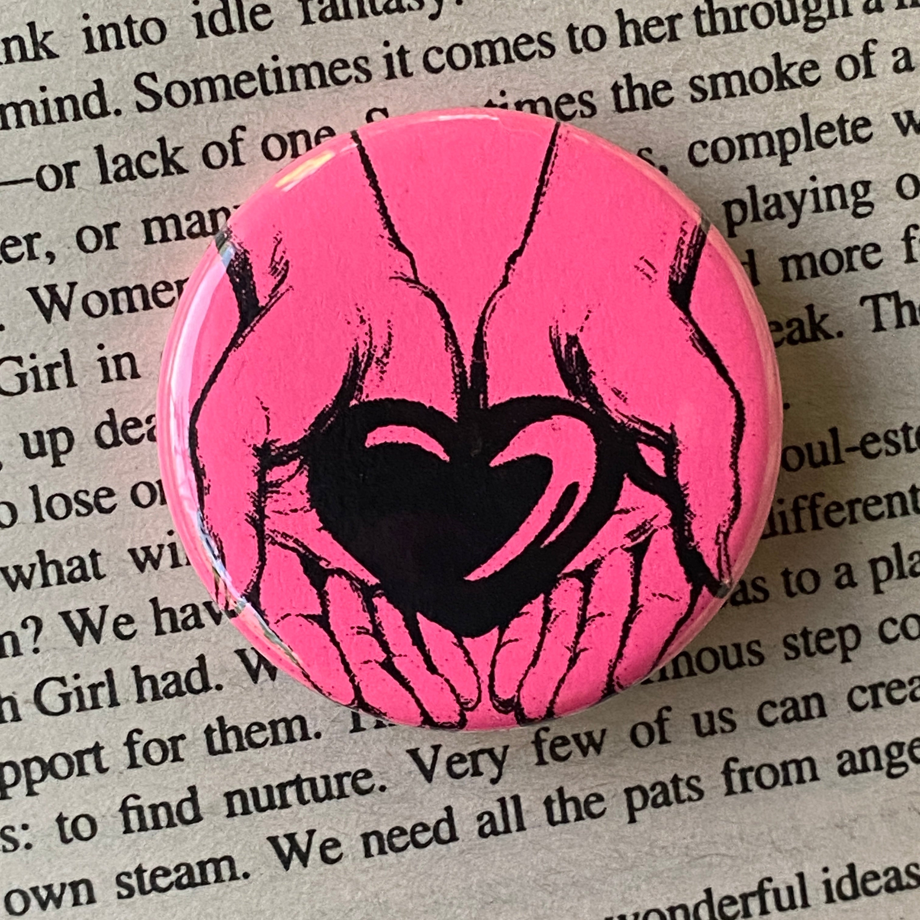 Fragile - Hand Pressed Button/Pin - 1.5"