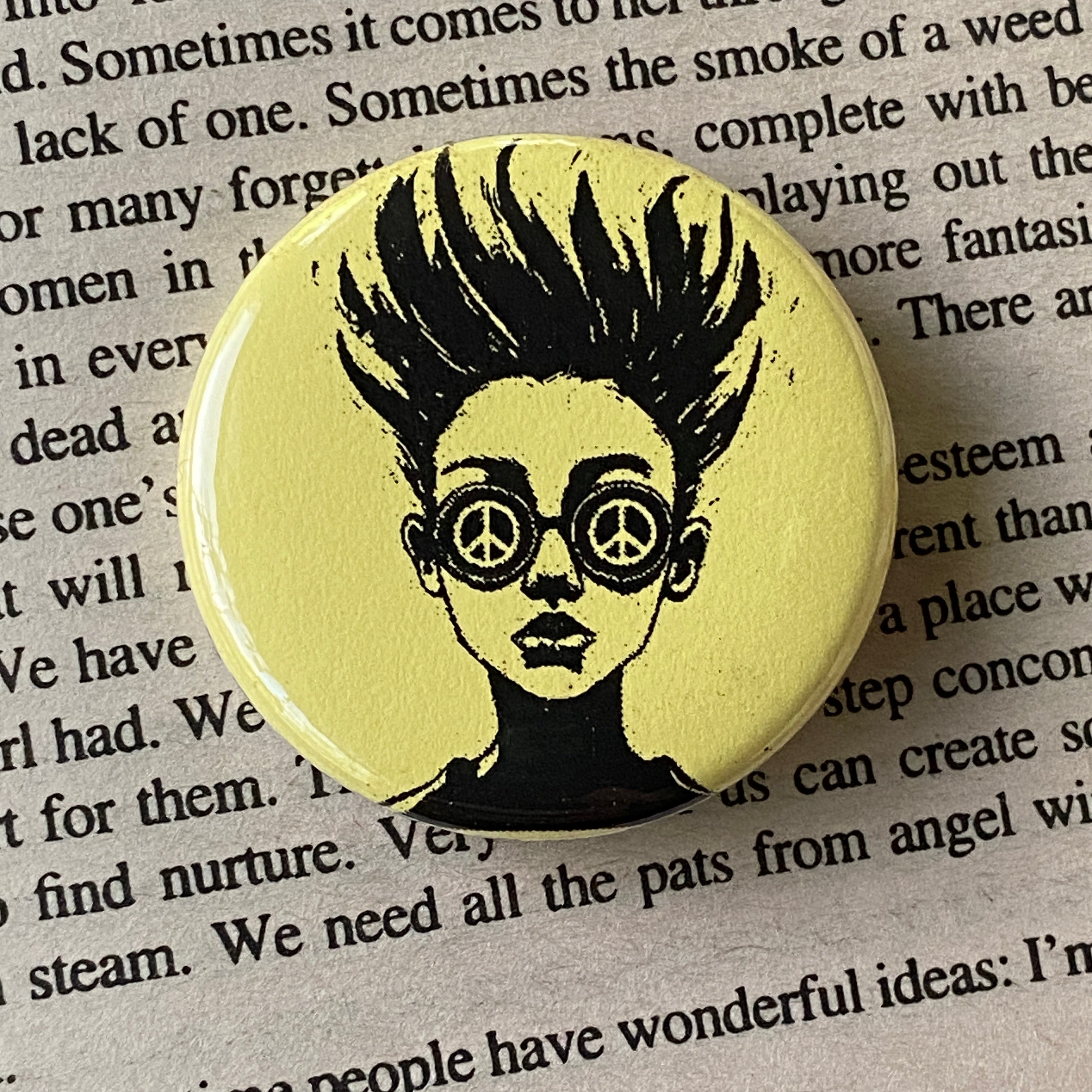 See Peace - Hand Pressed Button/Pin - 1.5"