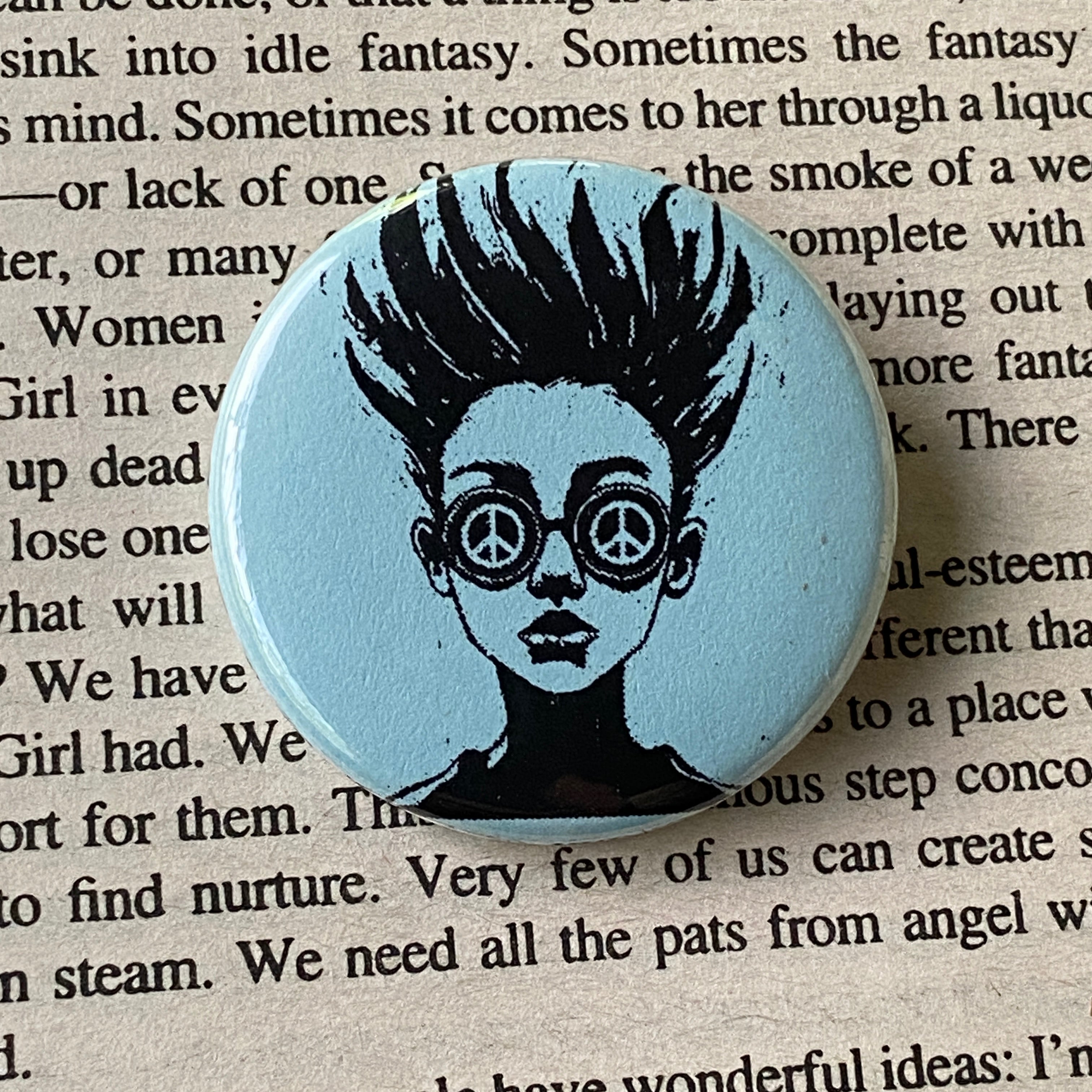 See Peace - Hand Pressed Button/Pin - 1.5"
