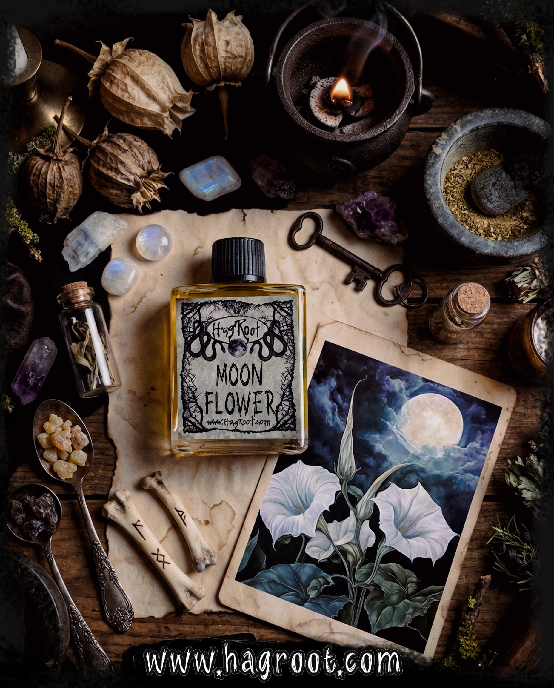 MOON FLOWER-(Delicate Florals and Feminine Mysticism)-Perfume, Cologne, Anointing, Ritual Oil