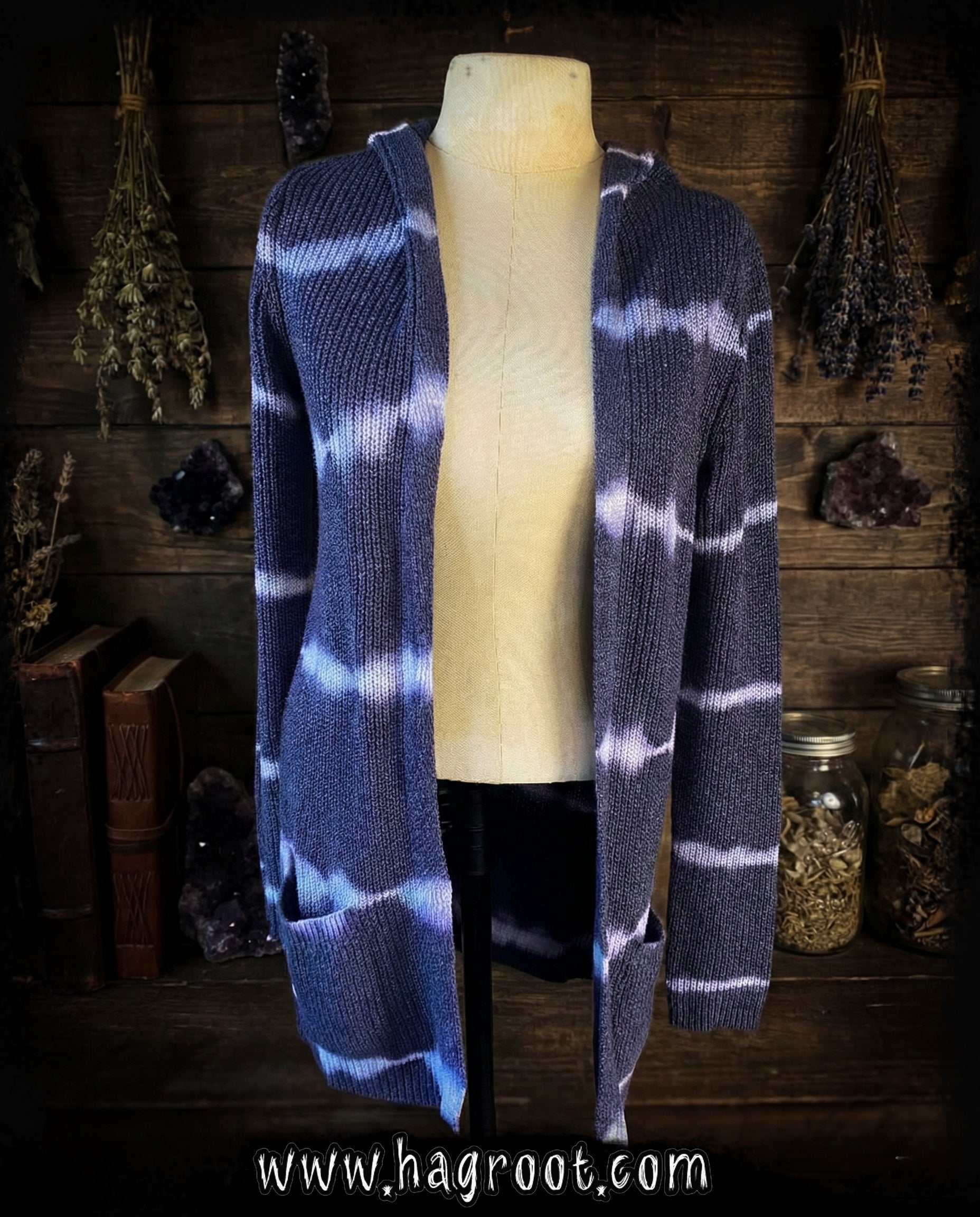 Blue Tie Dye Sweater - Size Small