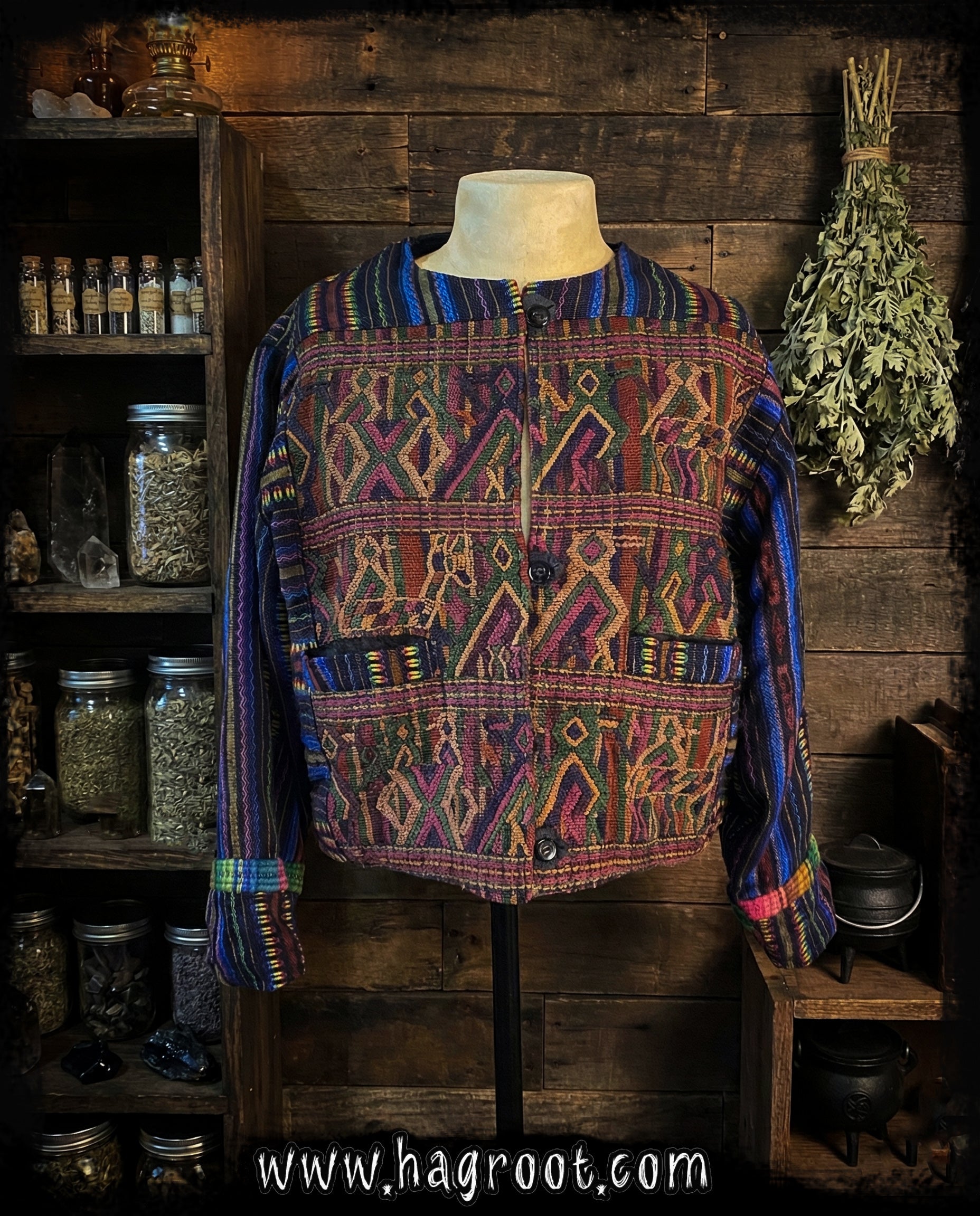Vintage Tribal Style Jacket - Size Small