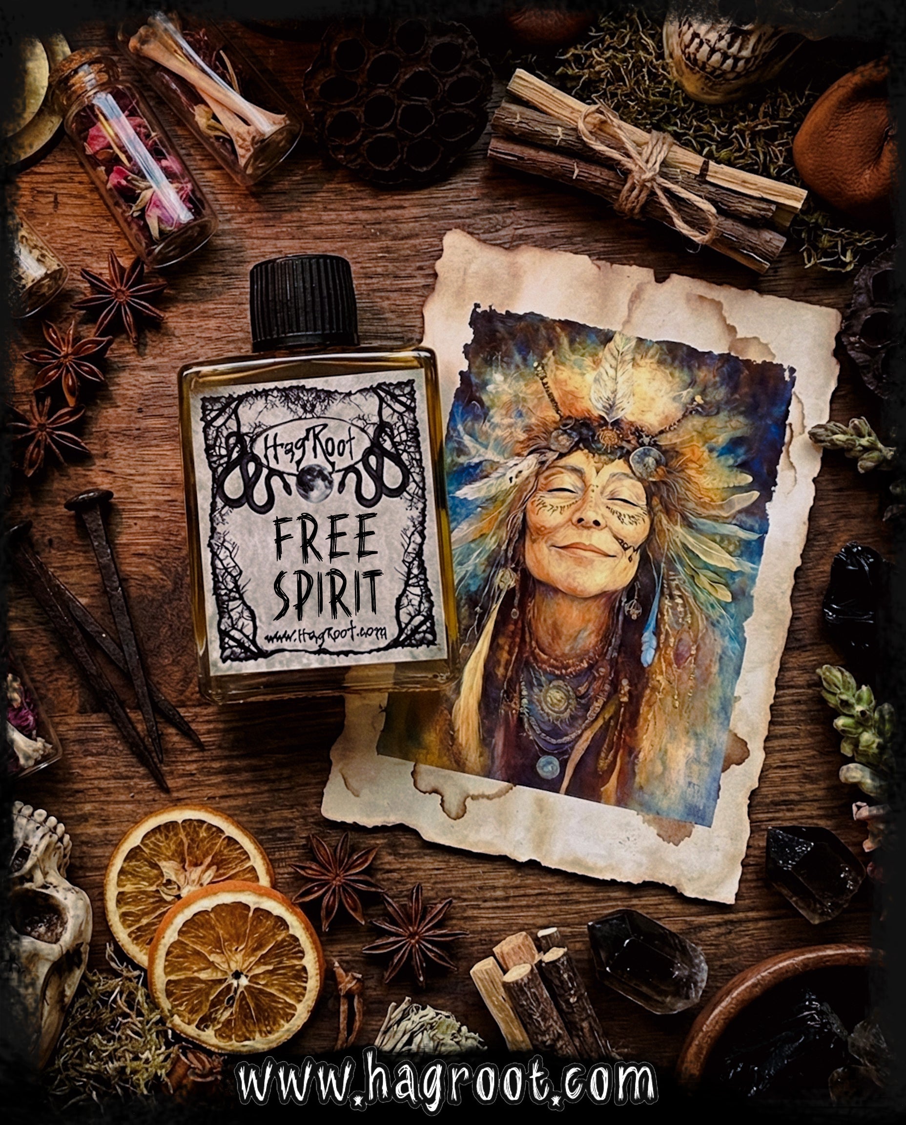 FREE SPIRIT-(Watermelon, Grass, Patchouli, Orange)-Perfume, Cologne, Anointing, Ritual Oil