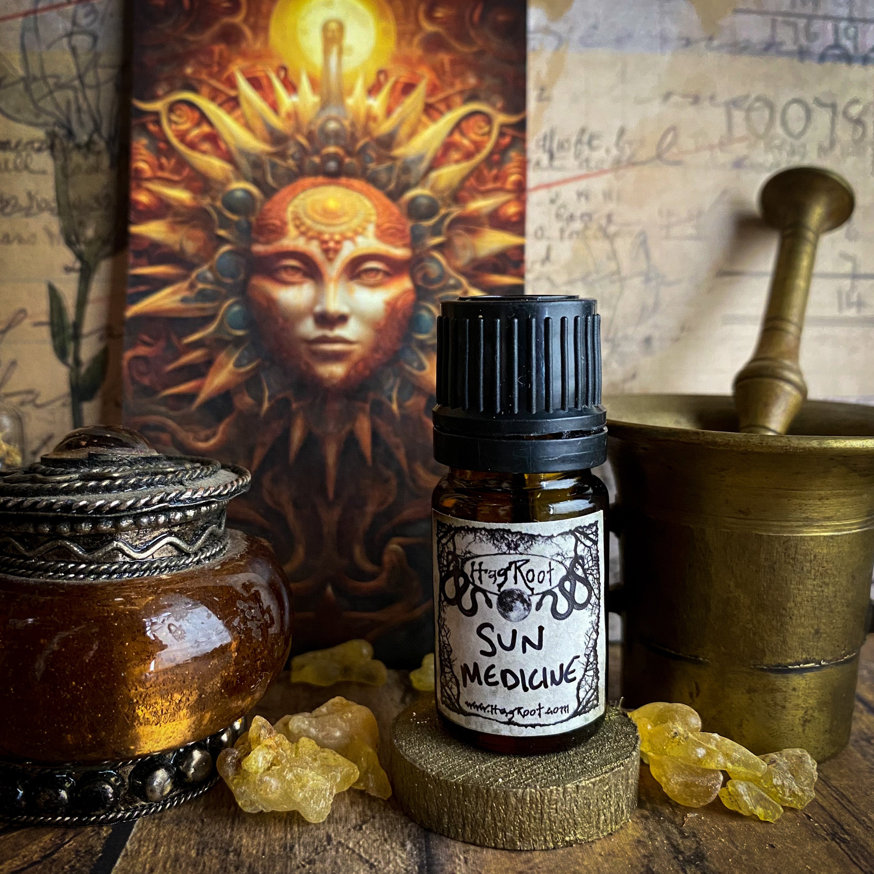 SUN MEDICINE-(Toasted Coconut, Amber Rays and Fields of Wildflowers)-Perfume, Cologne, Anointing, Ritual Oil