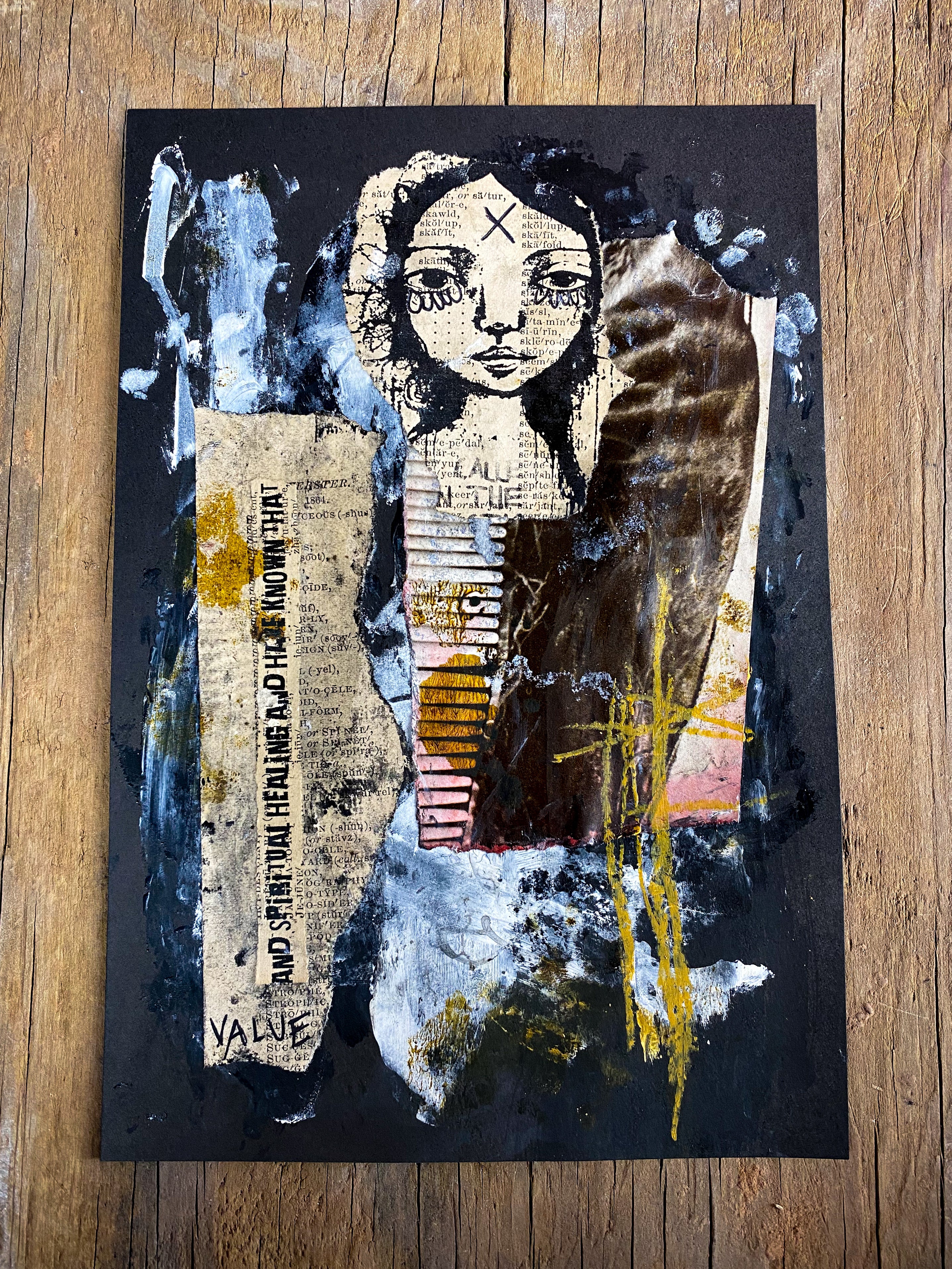 Value - Original Mixed Media Collage