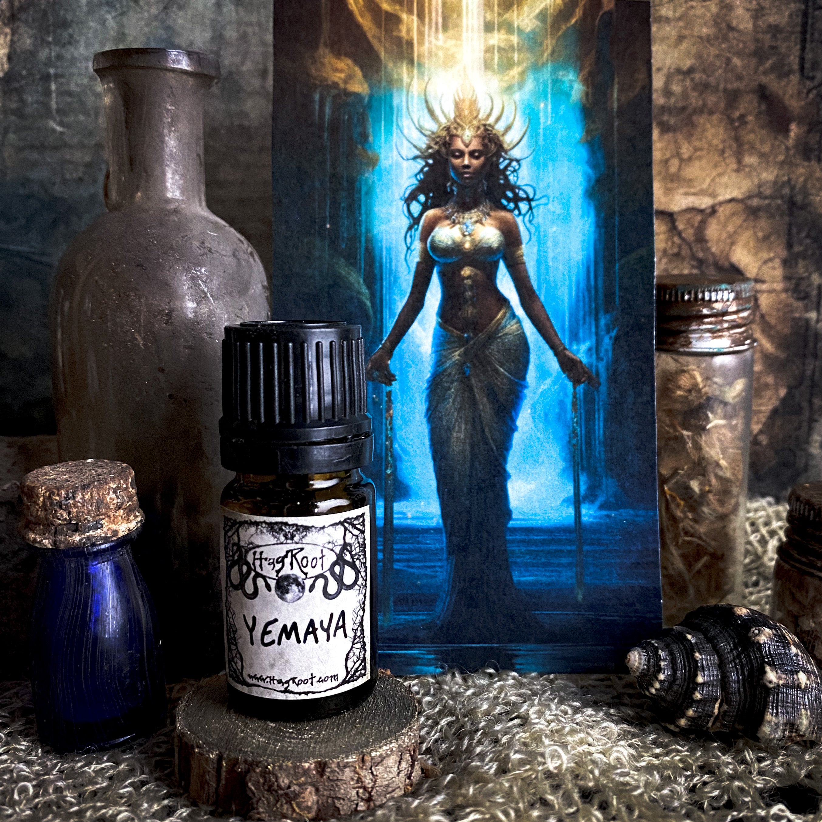 YEMAYA- (Salty Sea Air, Driftwood, Sacred Floral Offerings)-Perfume, Cologne, Anointing, Ritual Oil