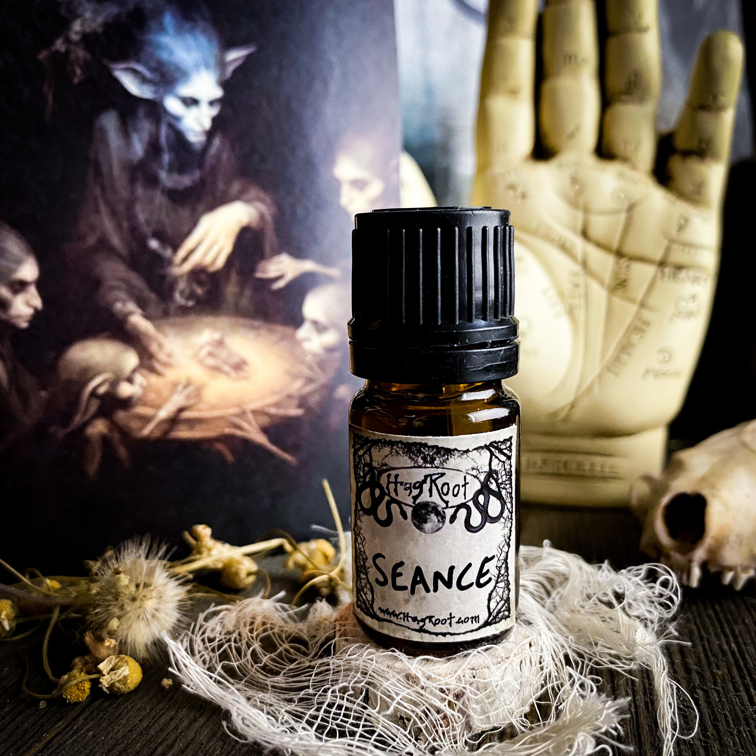 SÉANCE-(Incense, Old Books, Sweet Offerings, Coffee)-Perfume, Cologne, Anointing, Ritual Oil