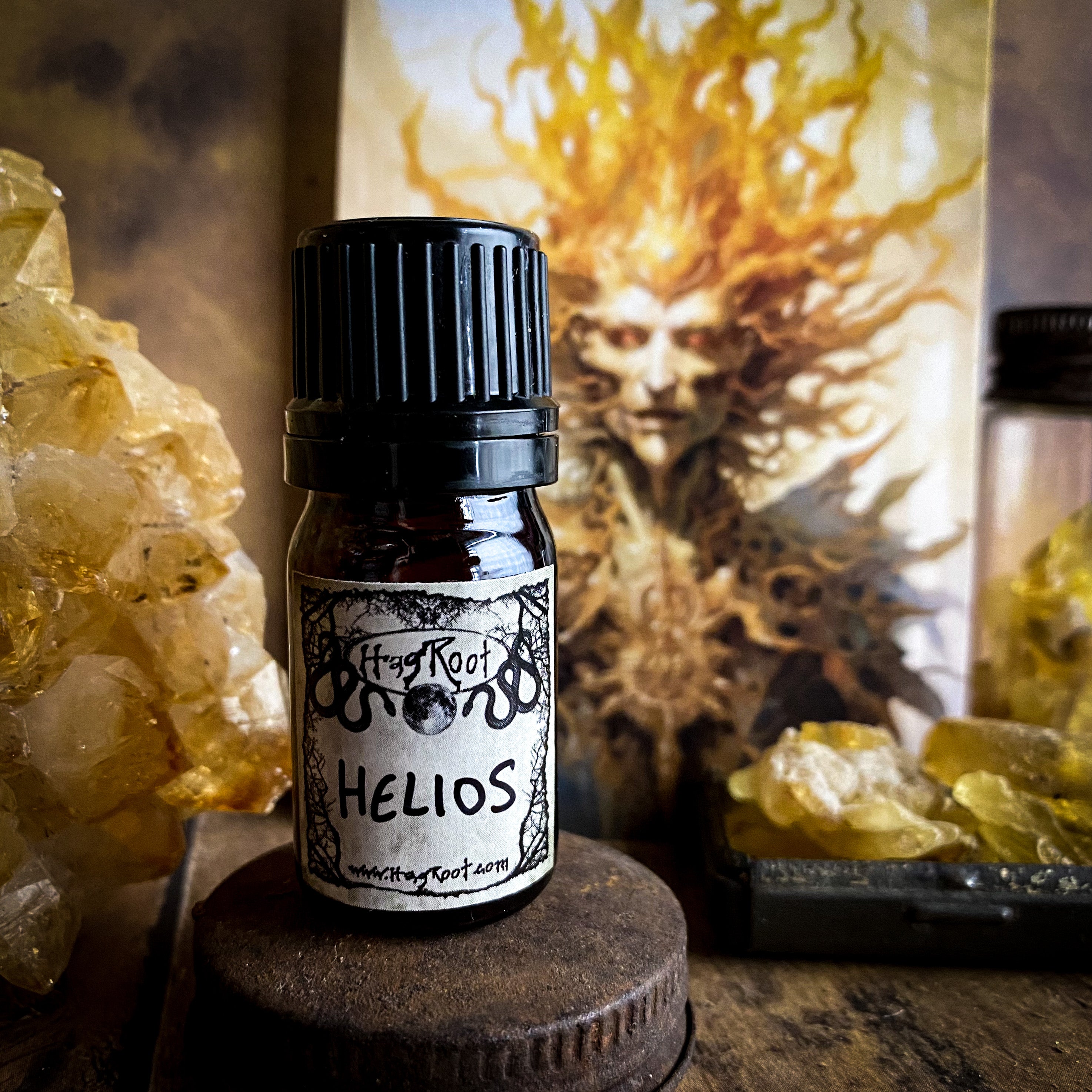 HELIOS (Sandalwood, Guiac Wood, Heliotrope, Tonka Bean, Aged Bourbon, Vanilla, Musk, Bergamot)-Perfume, Cologne, Anointing, Ritual Oil