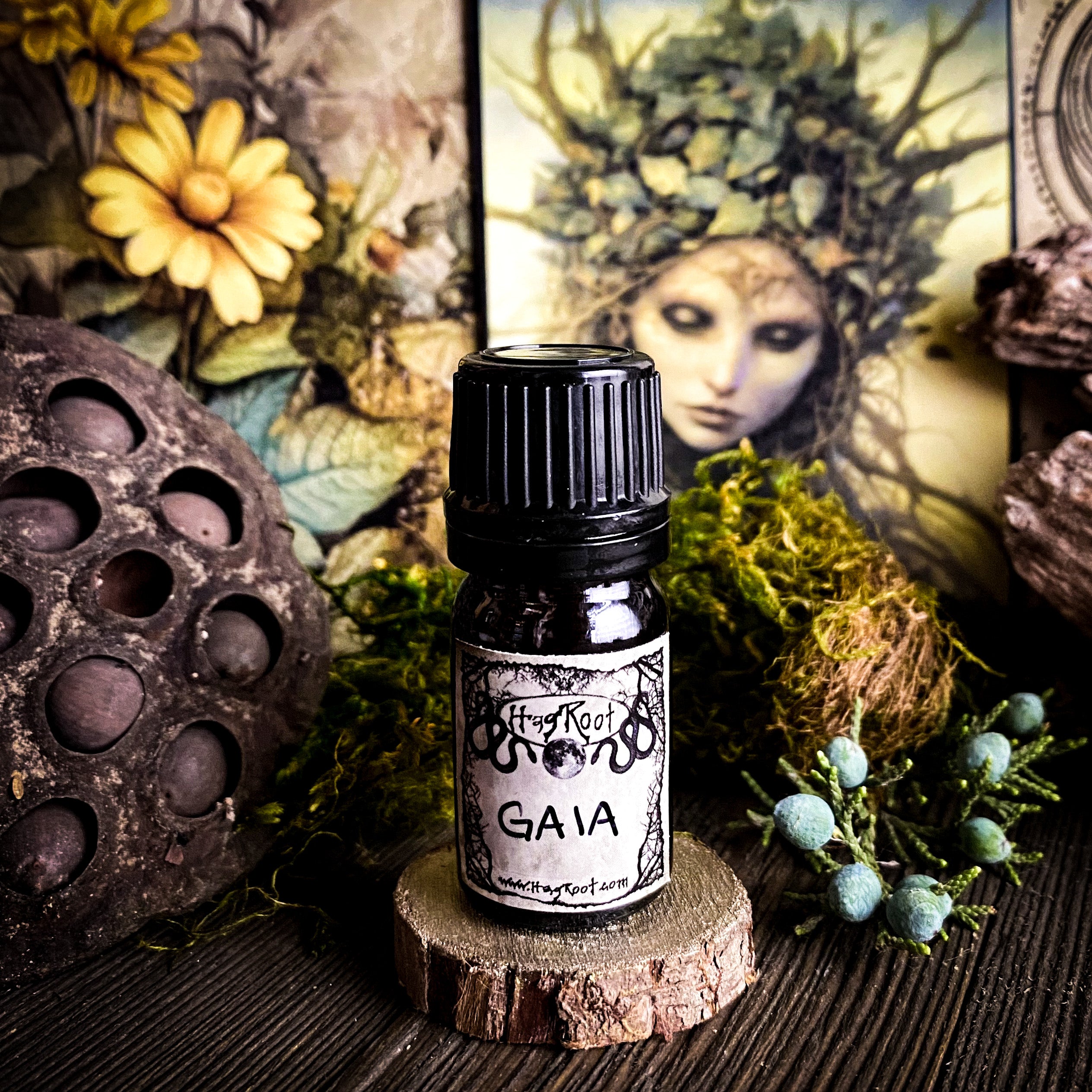 GAIA-(Pettigrain, Cypress, Patchouli, Teakwood, Vetiver)-Perfume, Cologne, Anointing, Ritual Oil