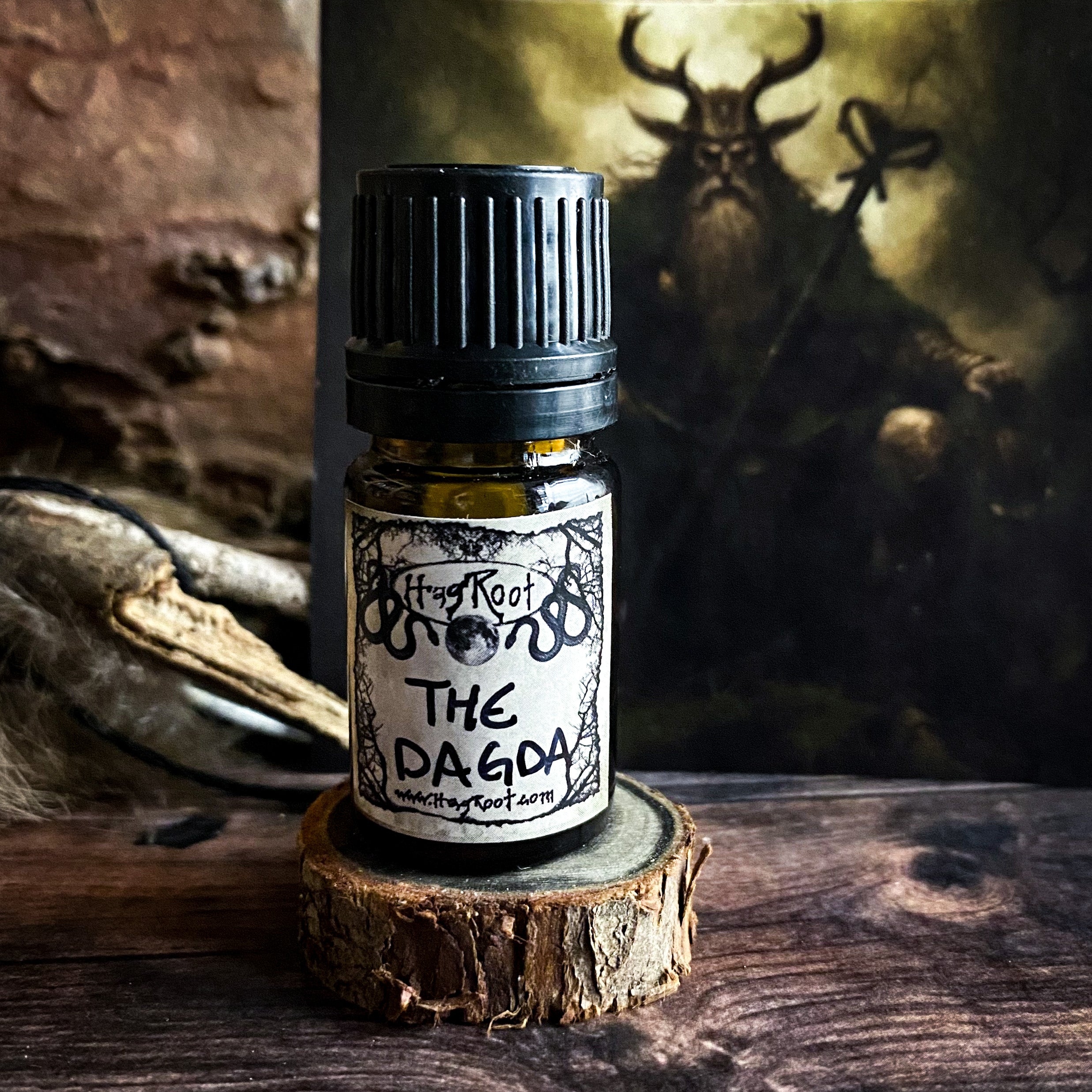 THE DAGDA-(Leather, Oakmoss, Dragons Blood, Musk, Cypress, Galbanum, Amber)-Perfume, Cologne, Anointing, Ritual Oil