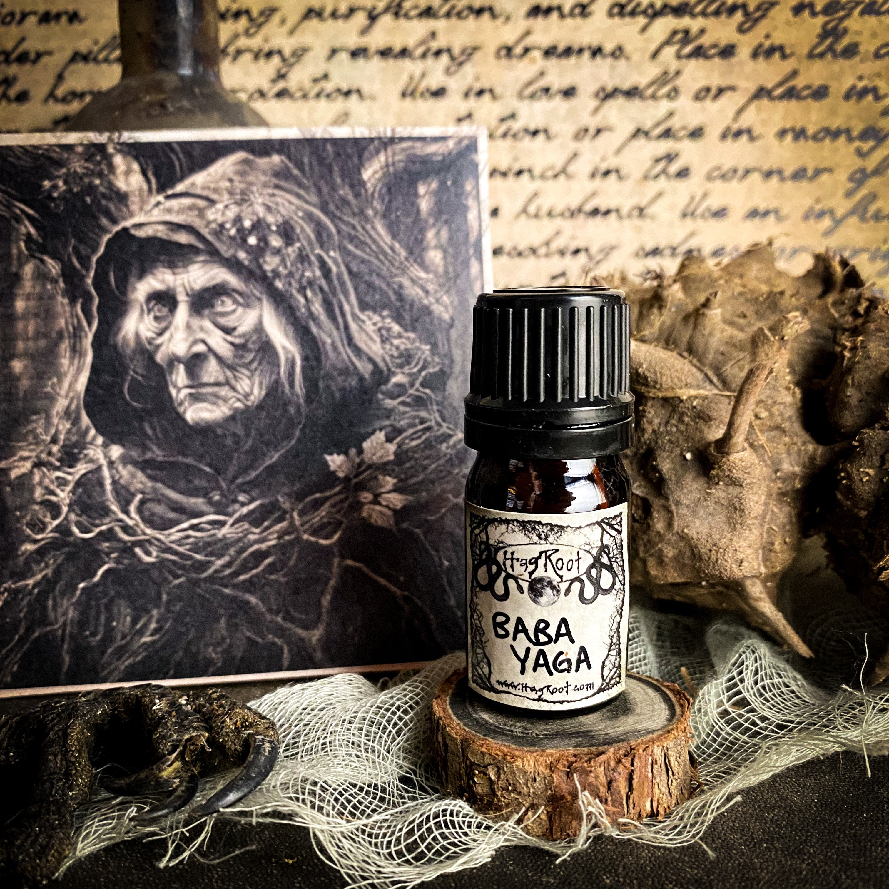 BABA YAGA-(Smoked Cedar, Amber, Nutmeg, Oakmoss, Pumpkin)-2021 Edition-Perfume, Cologne, Anointing, Ritual Oil