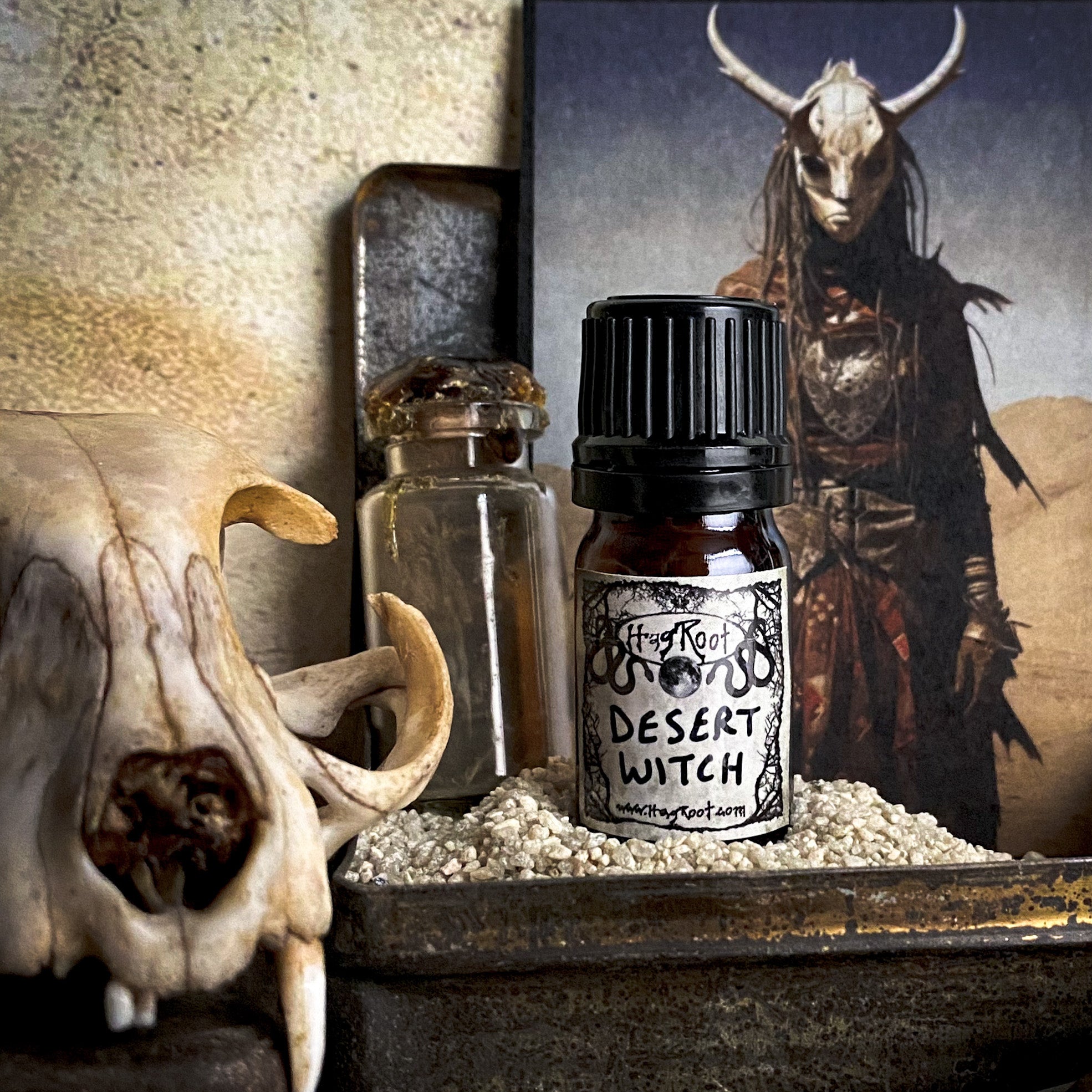 DESERT WITCH-(Jasmine, Opoponax, Sandalwood, Patchouli, Myrrh, Fennel)-Perfume, Cologne, Anointing, Ritual Oil