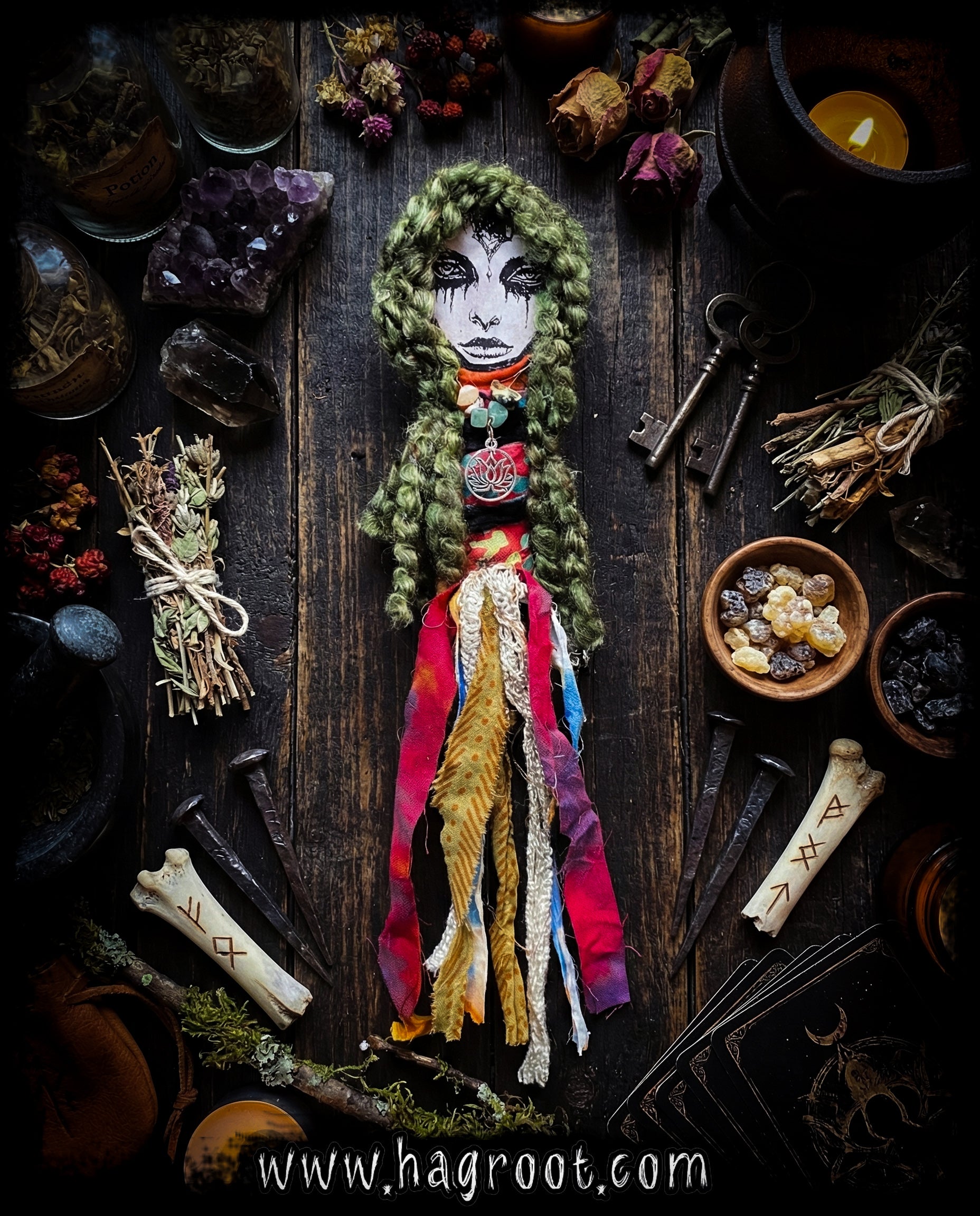 Lotus Flower - Spirit Infused Art Doll