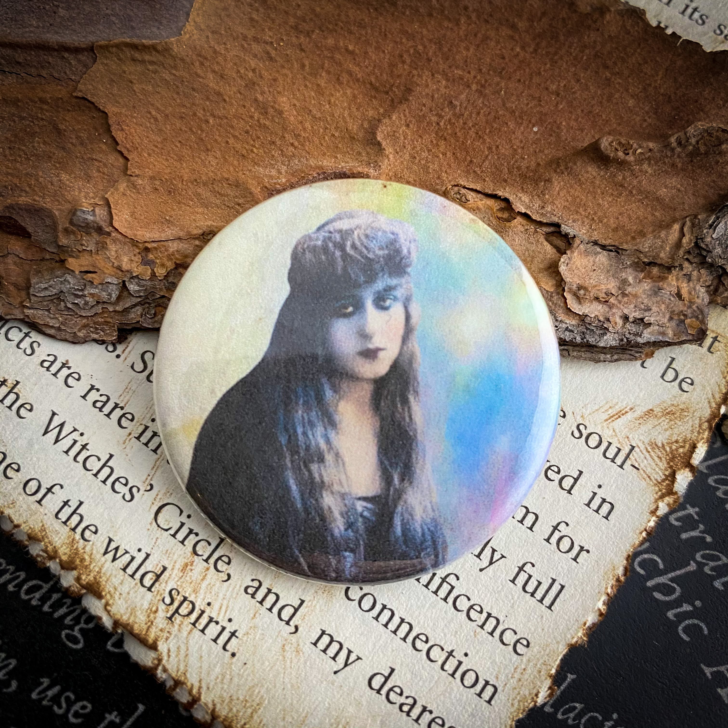 Dark Thoughts - Hand Pressed Button/Pin - 1.5"