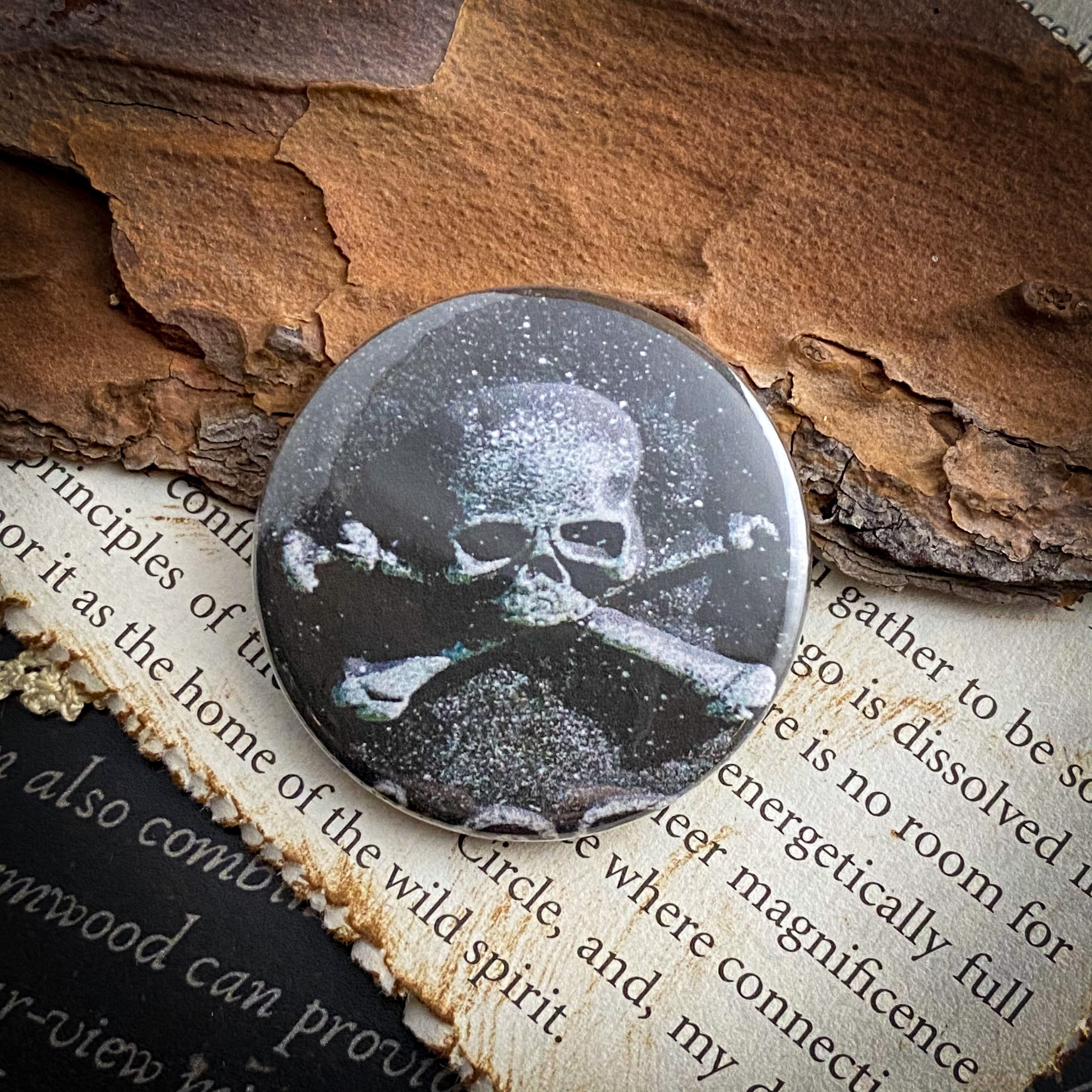 Poison - Hand Pressed Button/Pin - 1.5"