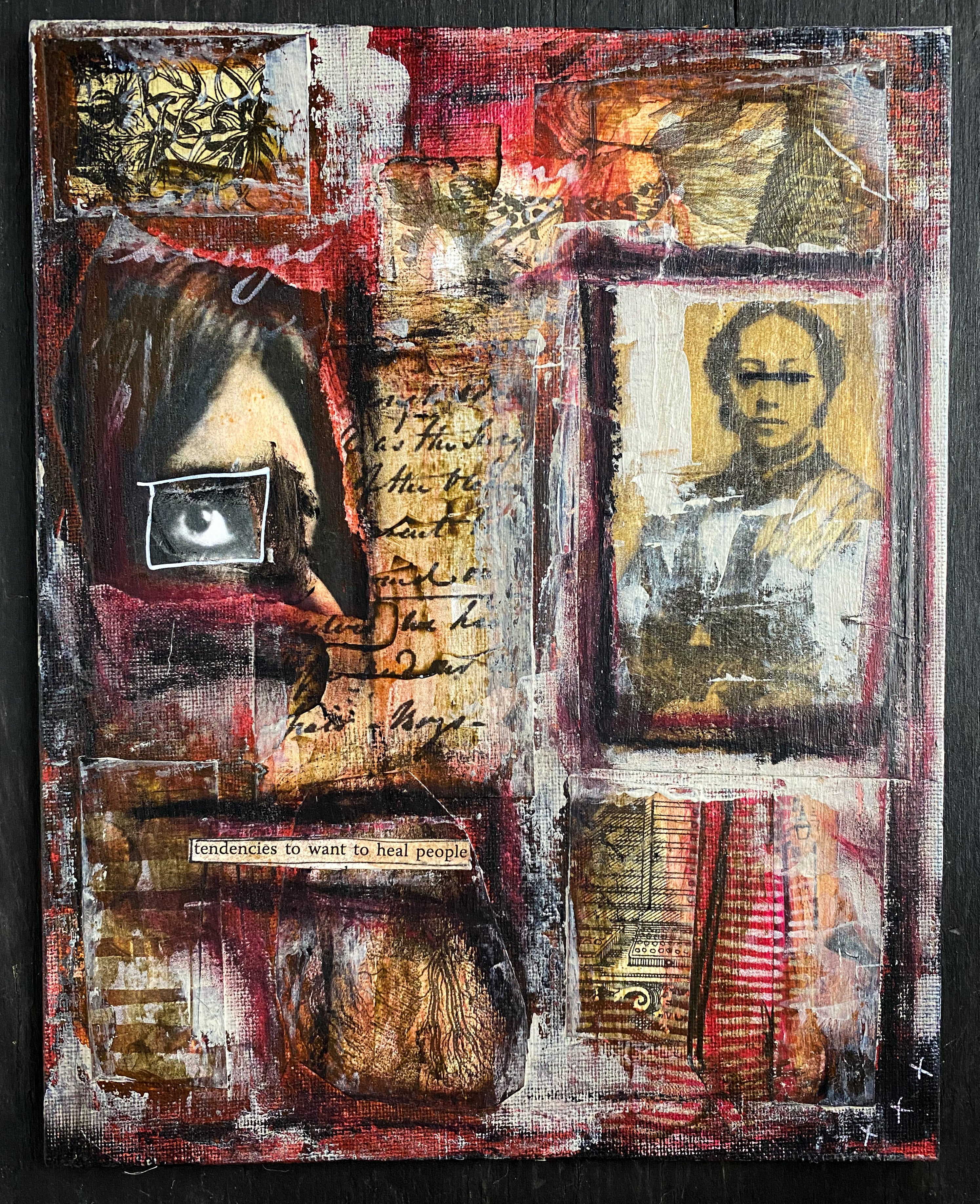 The Healer - Original Mixed Media Collage