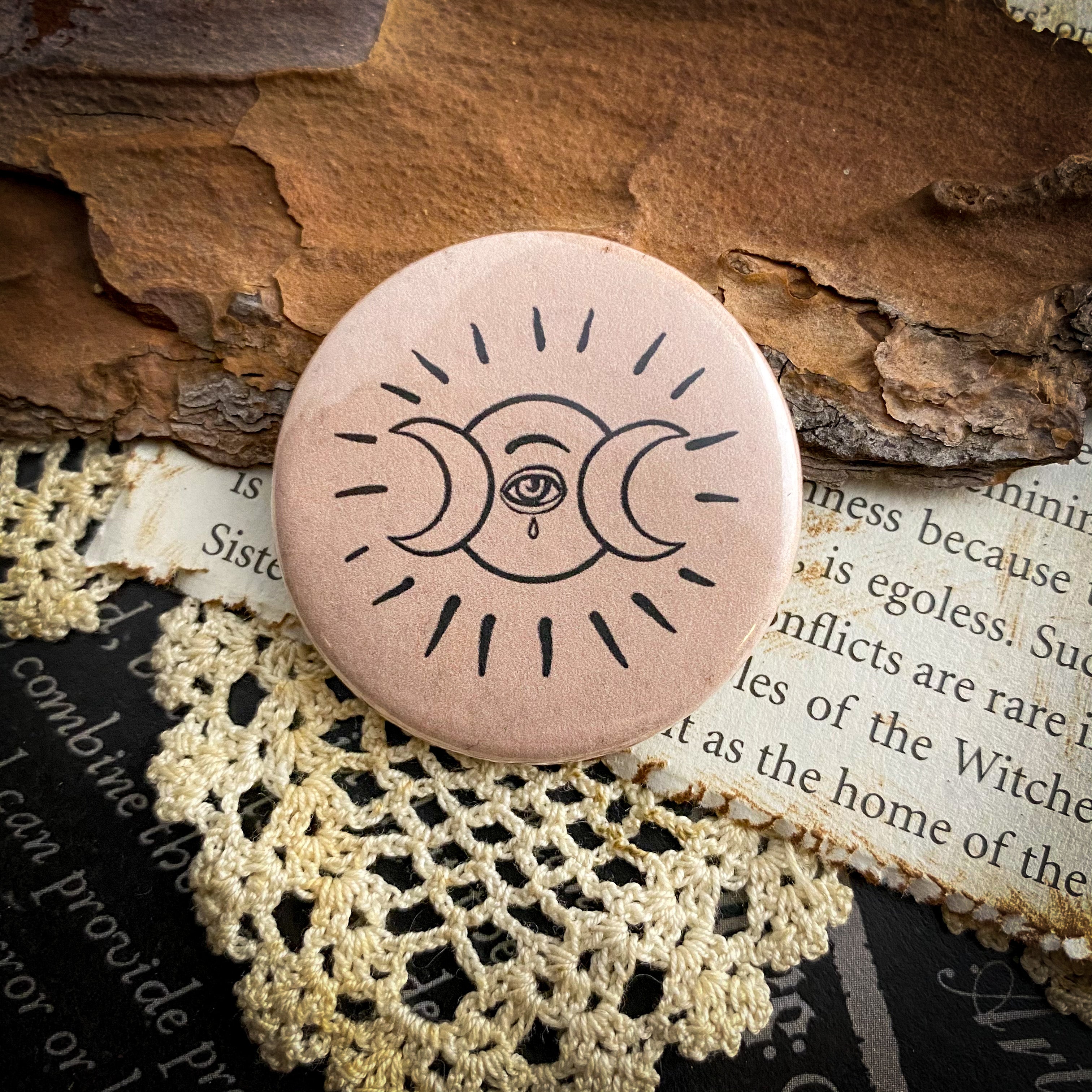 Lunar Visions - Hand Pressed Button/Pin - 1.5"