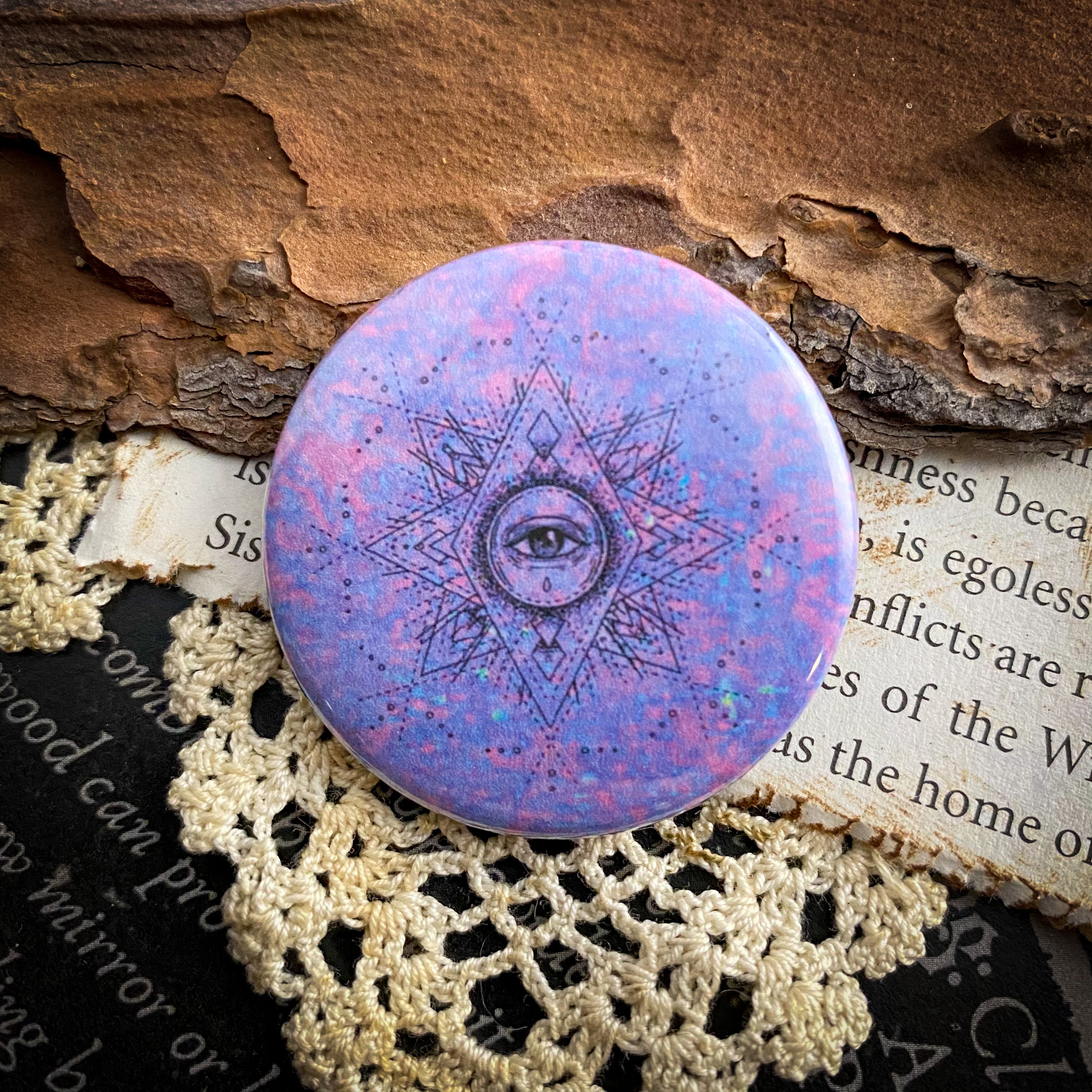 Seer - Hand Pressed Button/Pin - 1.5"