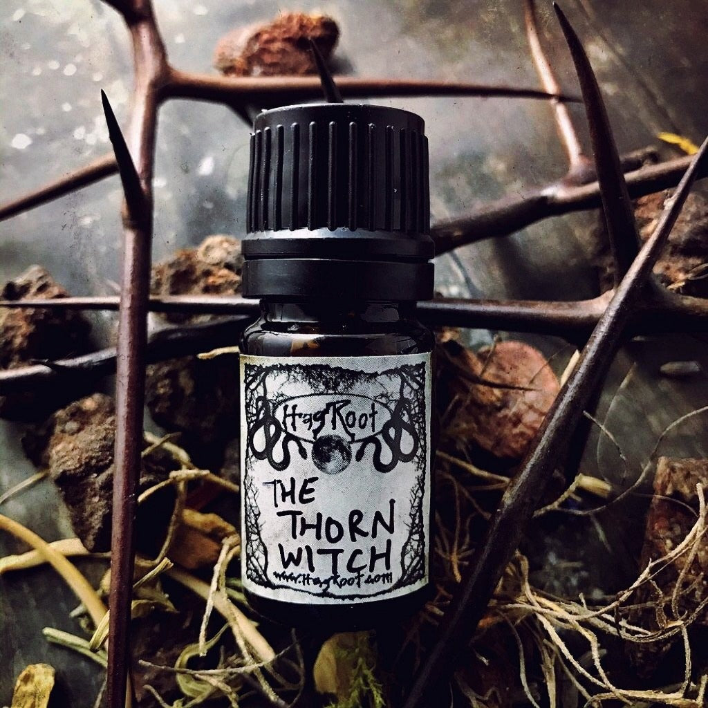 THE THORN WITCH-(Haunted Woods, Dark Spices, Sacred Cacao, Ritual Smoke)-Perfume, Cologne, Anointing, Ritual Oil