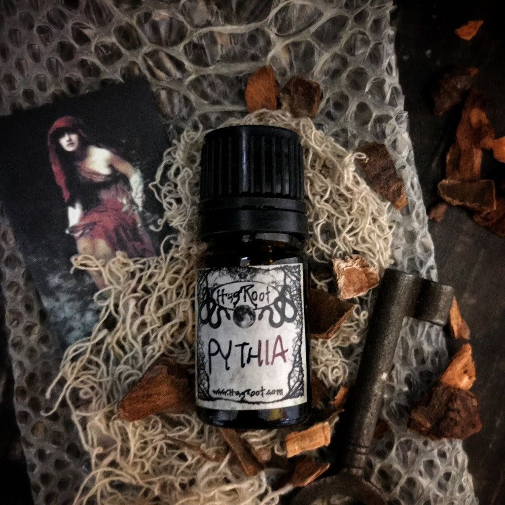 PYTHIA-(Sandalwood, Patchouli, Tonka Bean, Musk, Lotus Flower, Cardamom)-Perfume, Cologne, Anointing, Ritual Oil