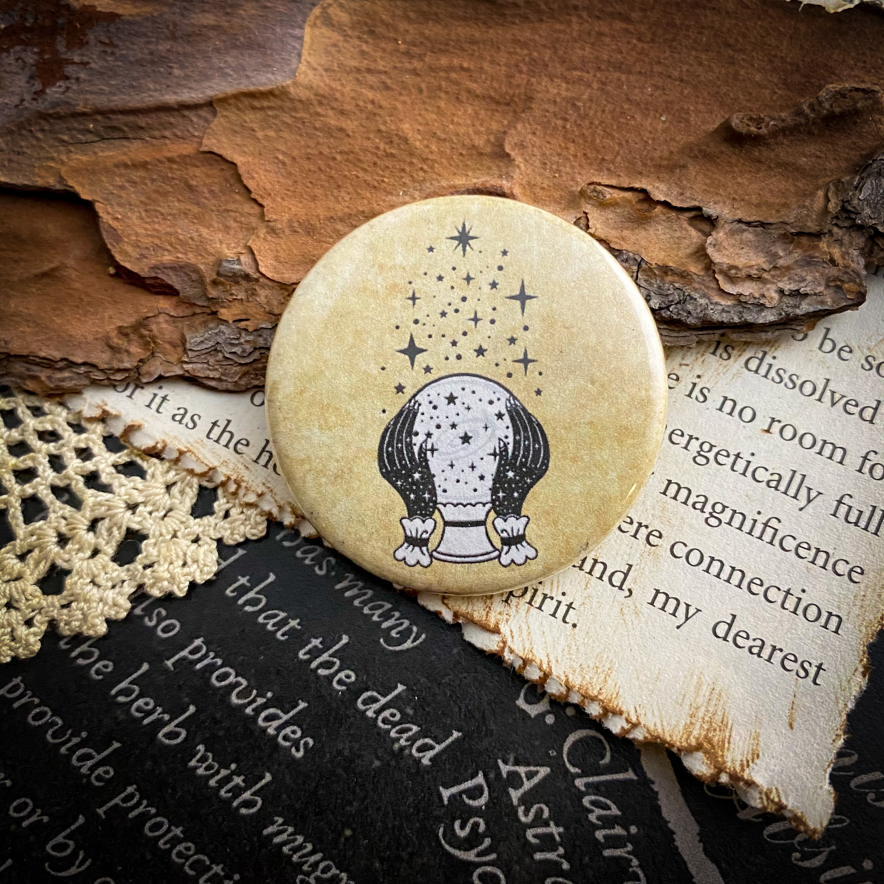 Fortunes Told - Hand Pressed Button/Pin - 1.5"