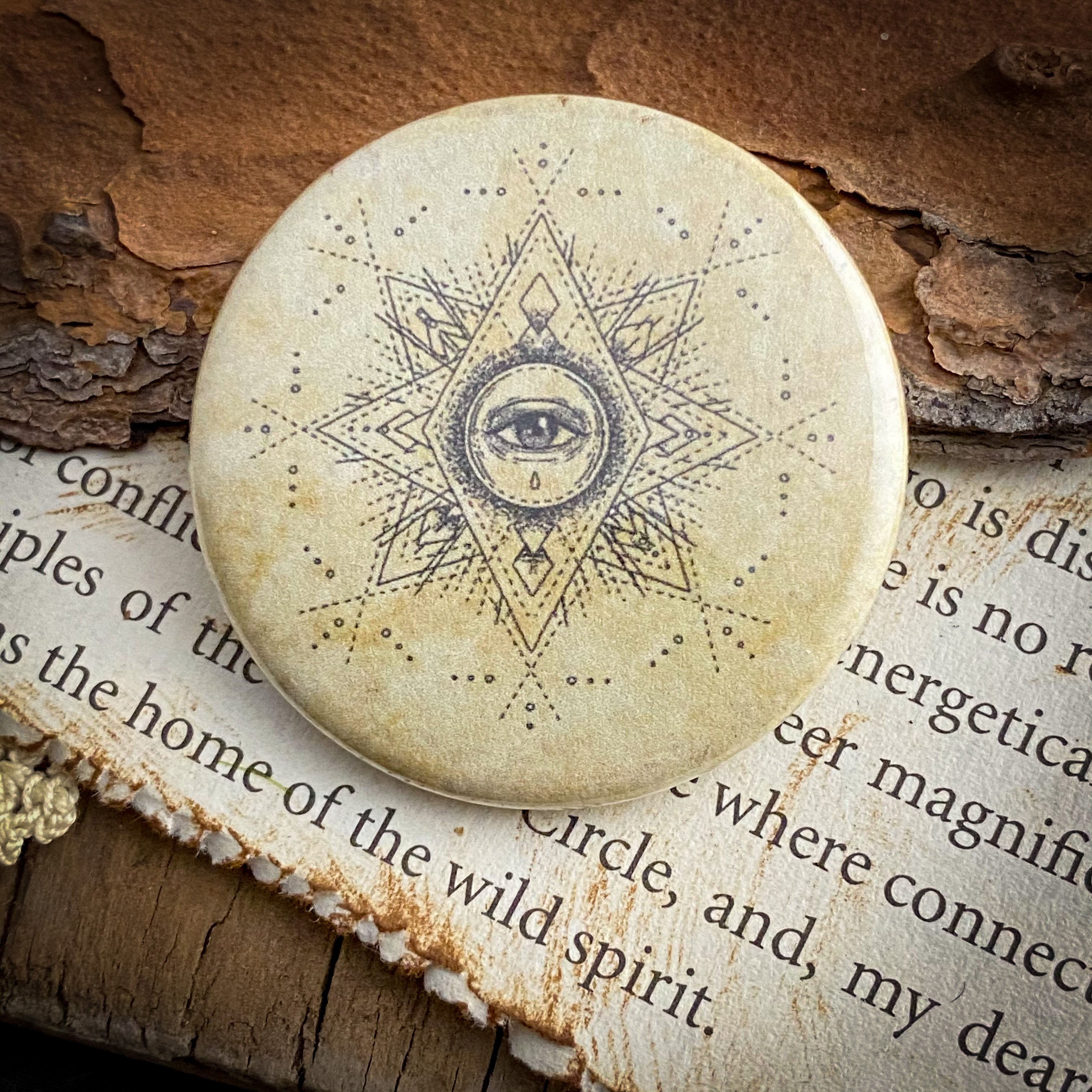 Seer - Hand Pressed Button/Pin - 1.5"
