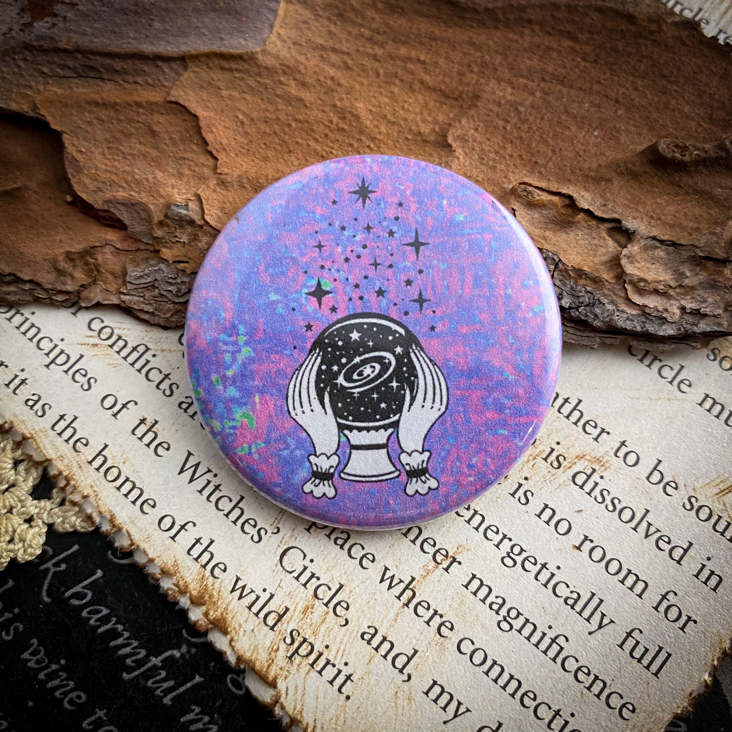 Fortunes Told - Hand Pressed Button/Pin - 1.5"