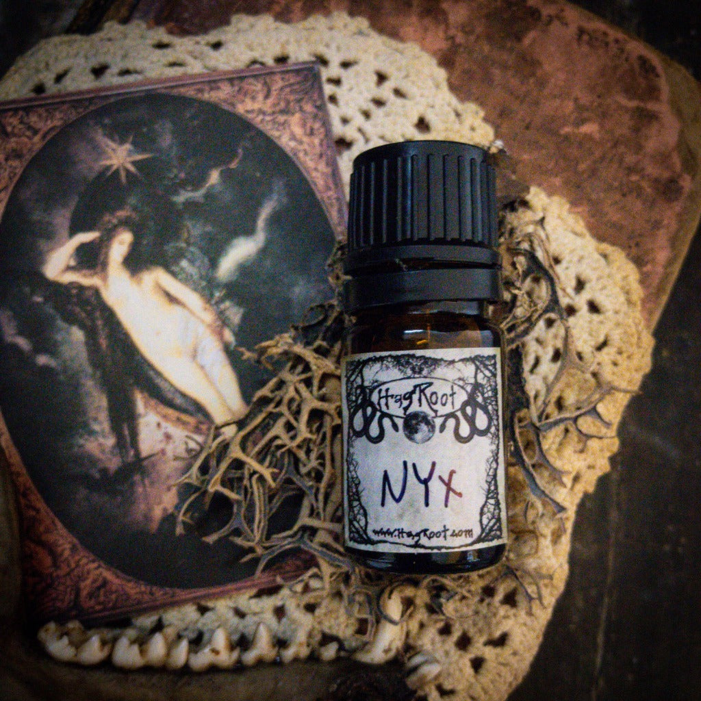 NYX-(Amyris, Ivy, Vanilla, Cocoa, Amber, Champaka Flowers)-Perfume, Cologne, Anointing, Ritual Oil