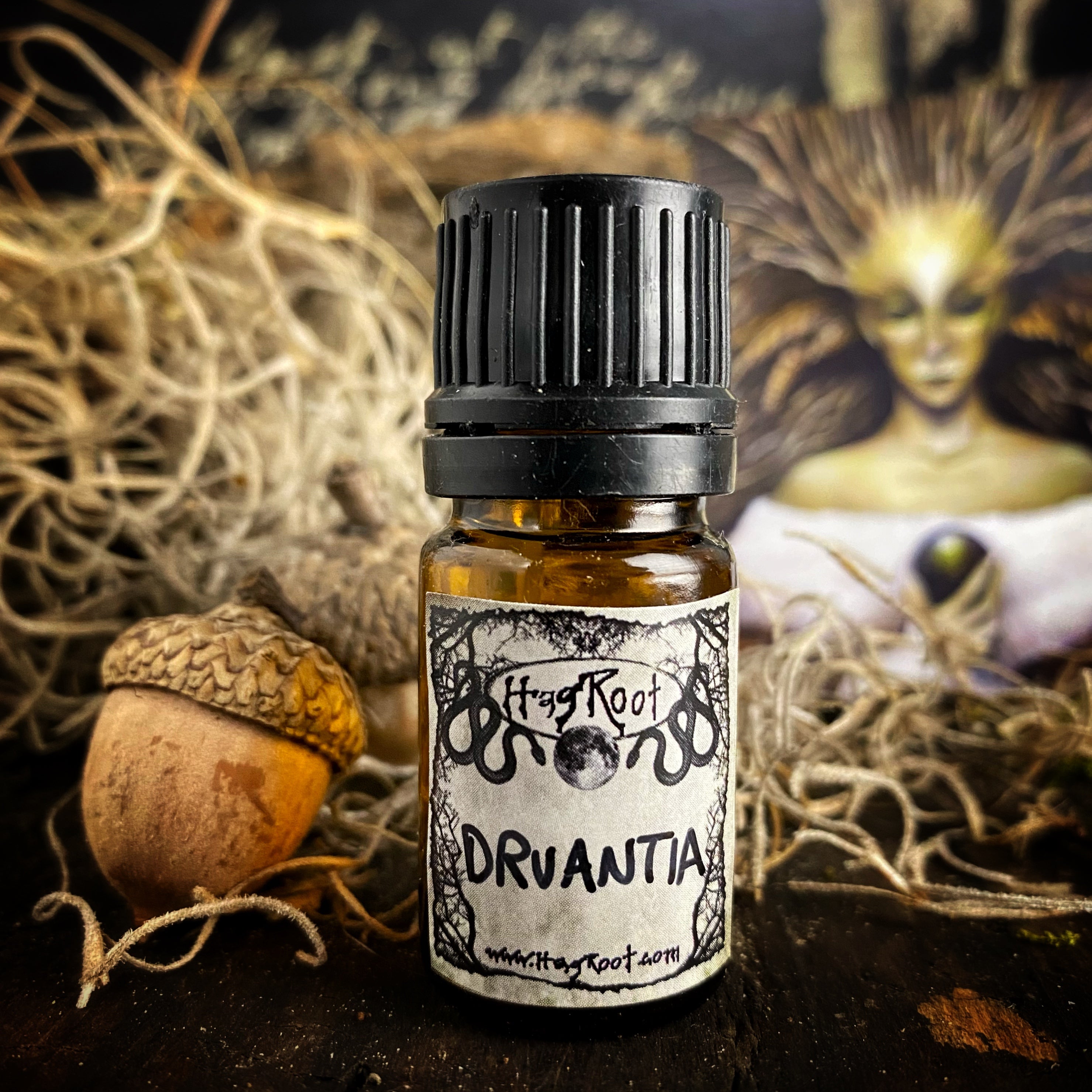 DRUANTIA-(Rose, Oak, Vanilla, Sage, Orange)-Perfume, Cologne, Anointing, Ritual Oil