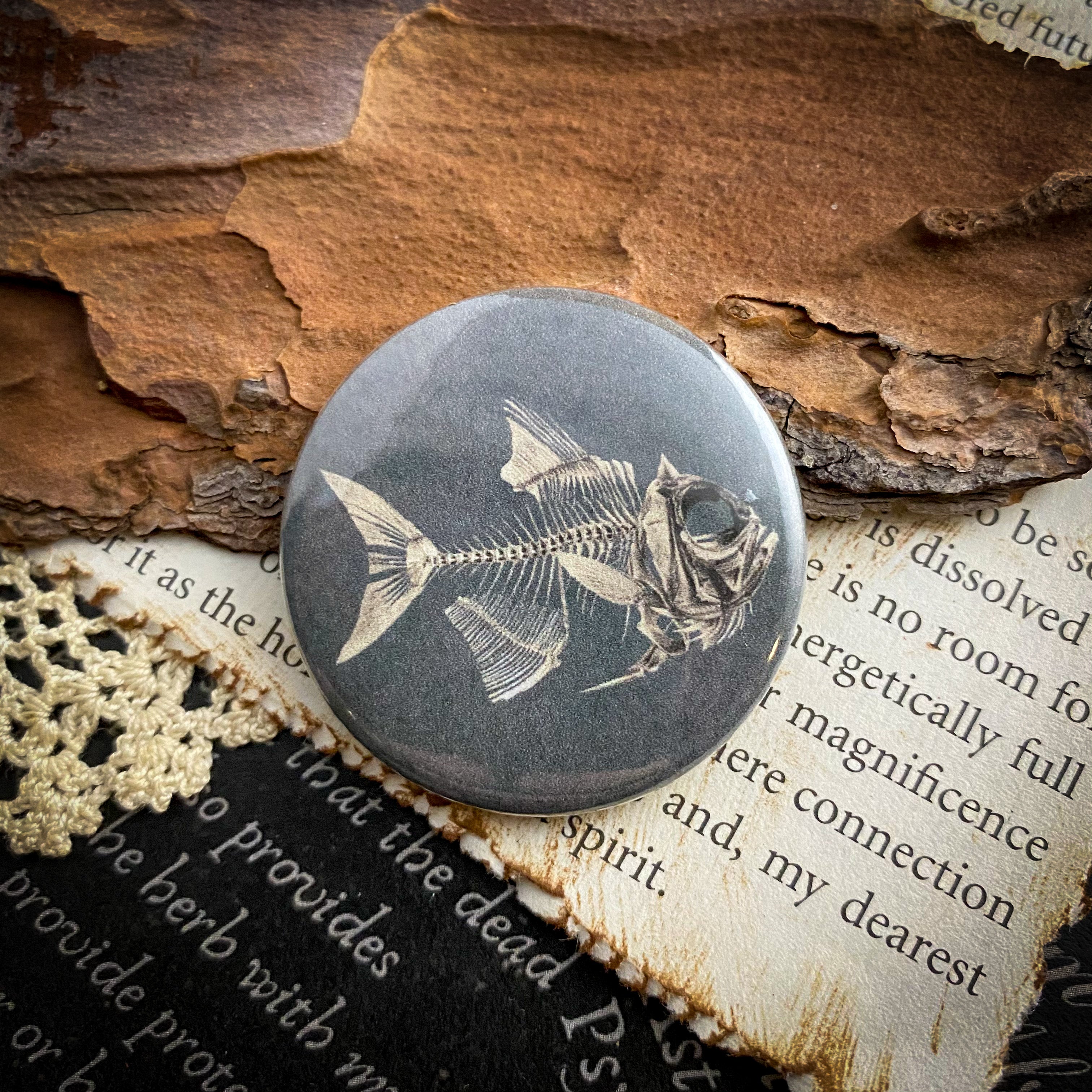 Fish Spirit - 1.5" Pin Back Button