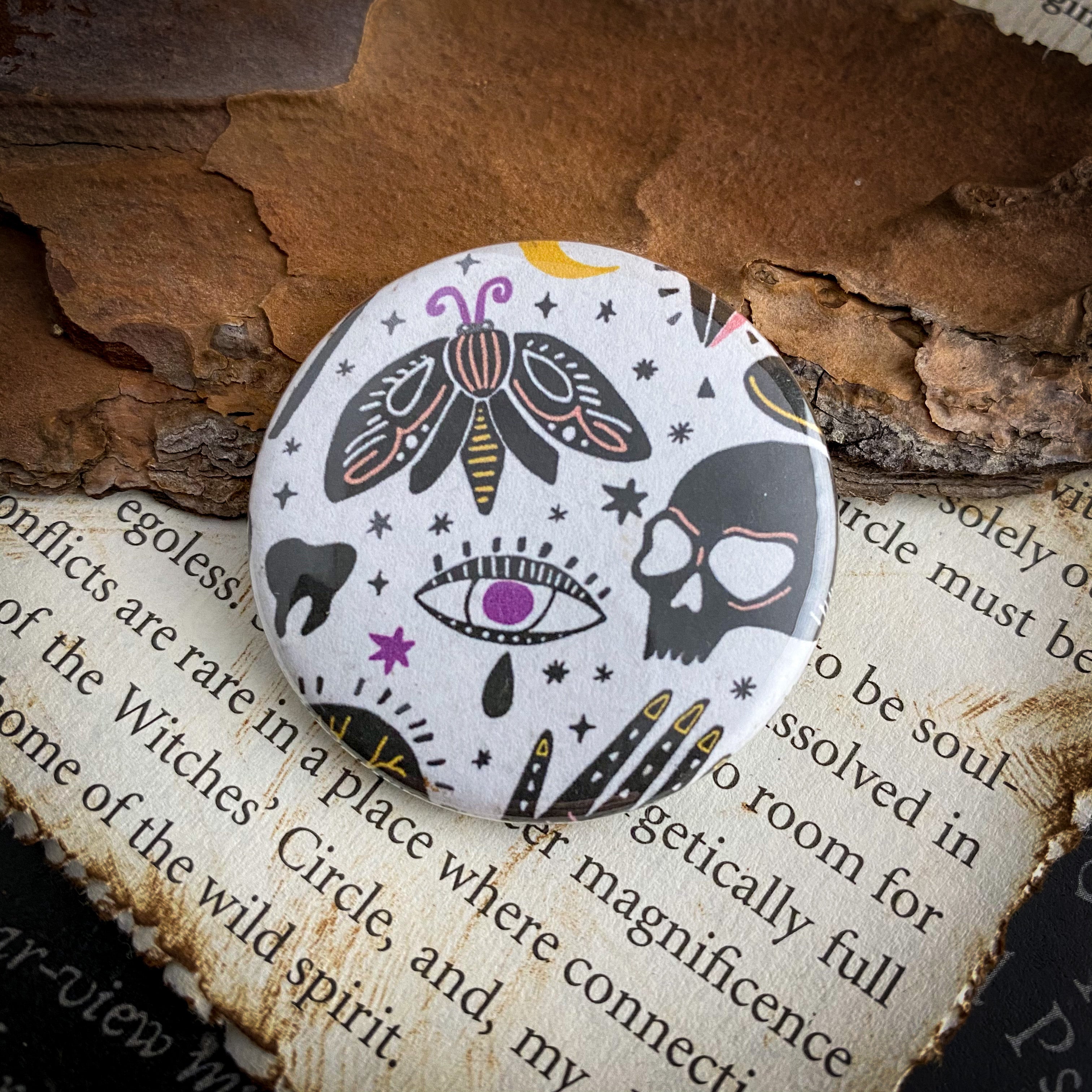 Occult - Hand Pressed Button/Pin - 1.5"