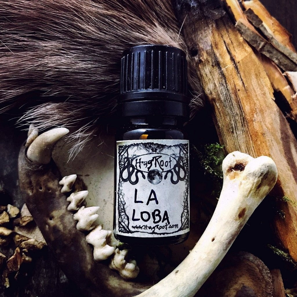 LA LOBA-(Charred Woods, Moss Covered Bones, Black Tea, Warm Spices, Amber Resin)-Perfume, Cologne, Anointing, Ritual Oil