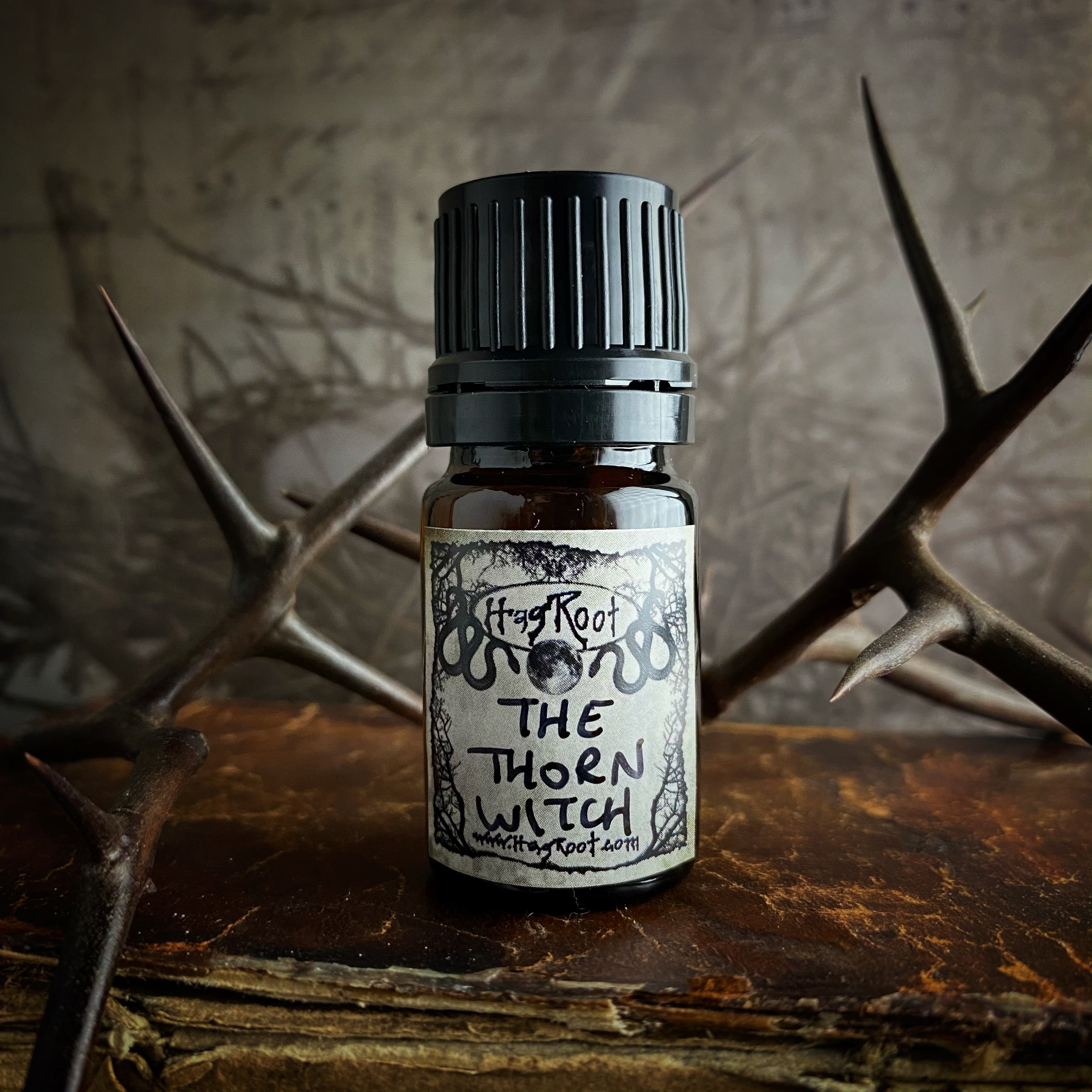 THE THORN WITCH-(Haunted Woods, Dark Spices, Sacred Cacao, Ritual Smoke)-Perfume, Cologne, Anointing, Ritual Oil
