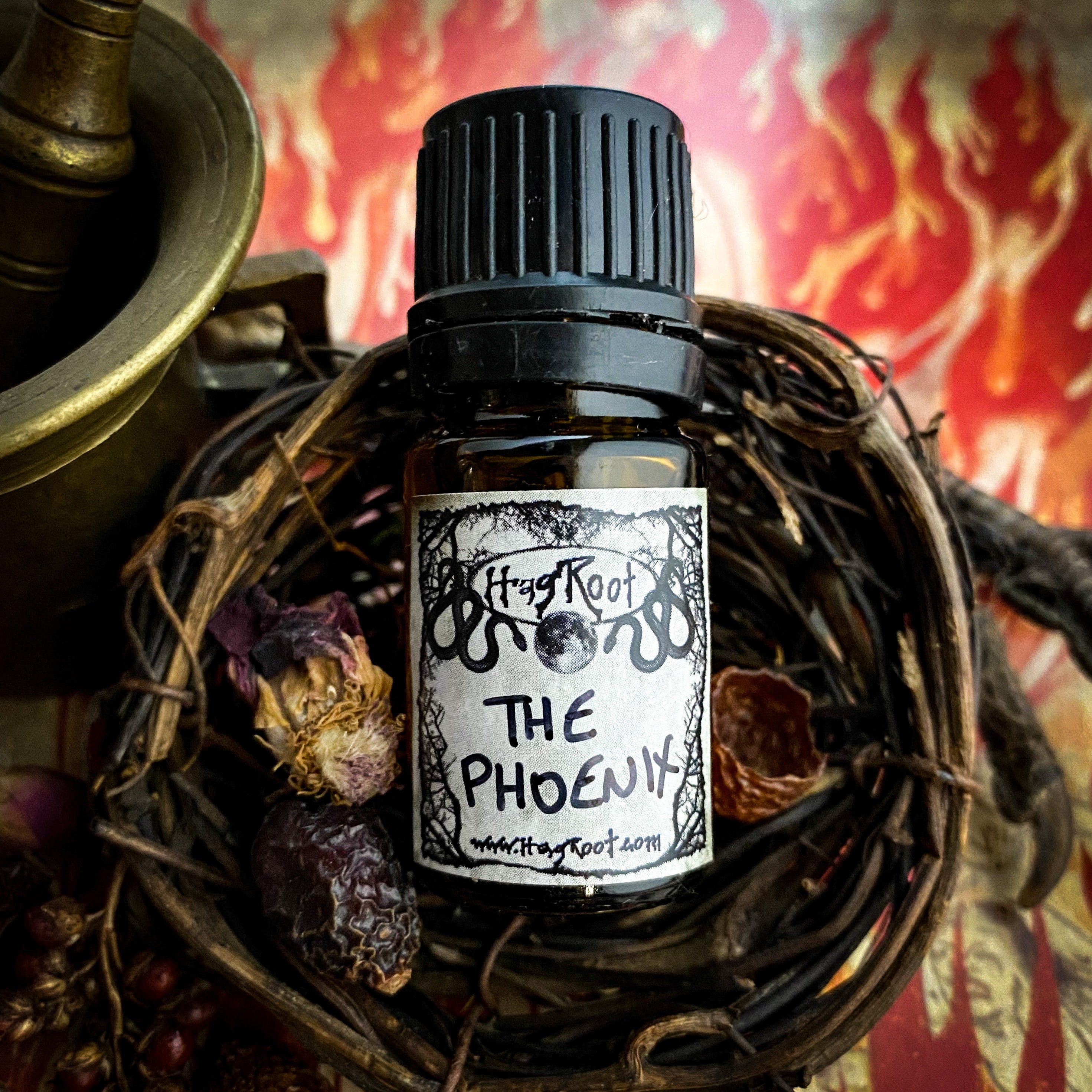 THE PHOENIX-(Blood Oranges, Golden Amber, Fiery Embers, Warm Spices)-Perfume, Cologne, Anointing, Ritual Oil