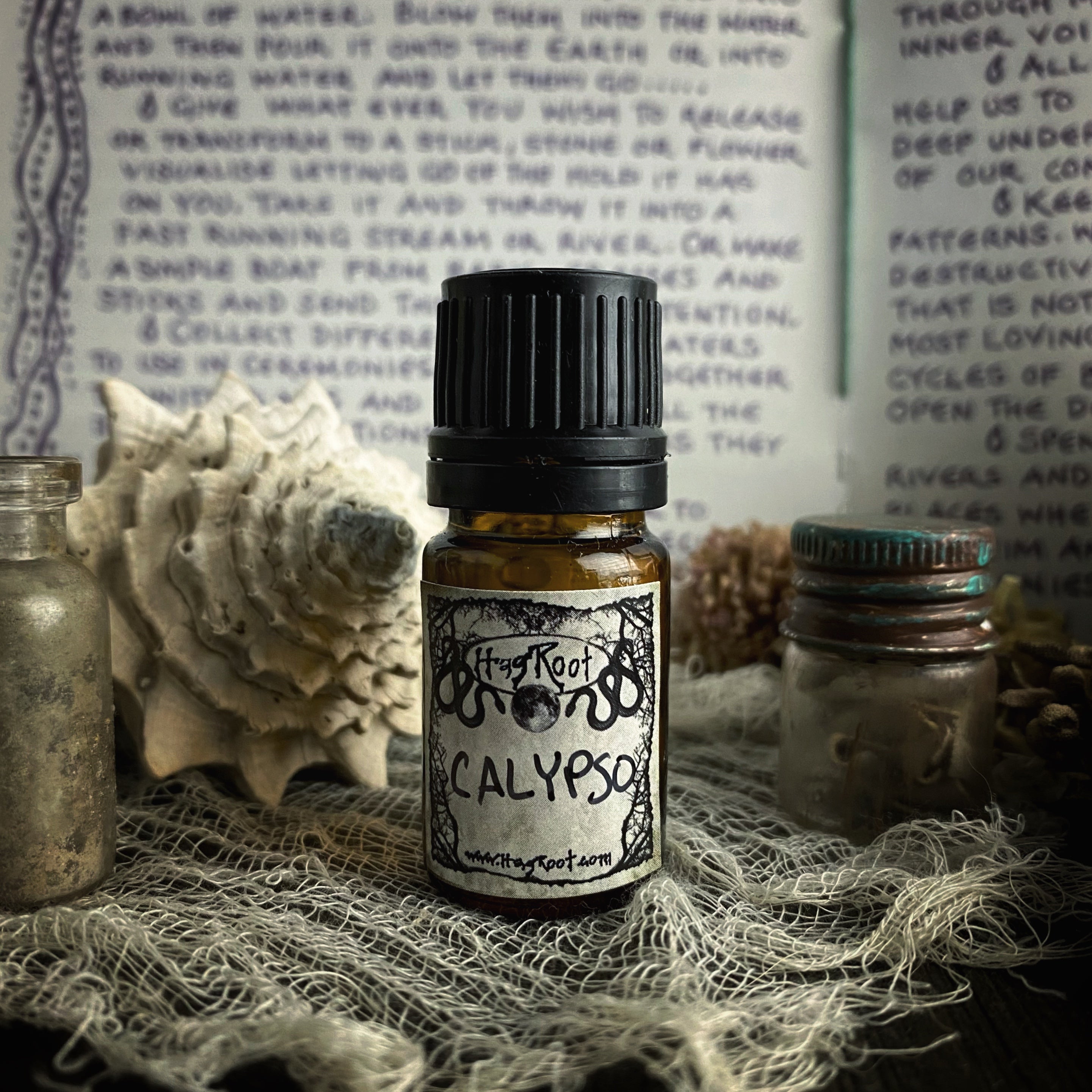 CALYPSO-(Water Lily, Sea Salt, Moss, Cedar, Exotic Spices)-Perfume, Cologne, Anointing, Ritual Oil